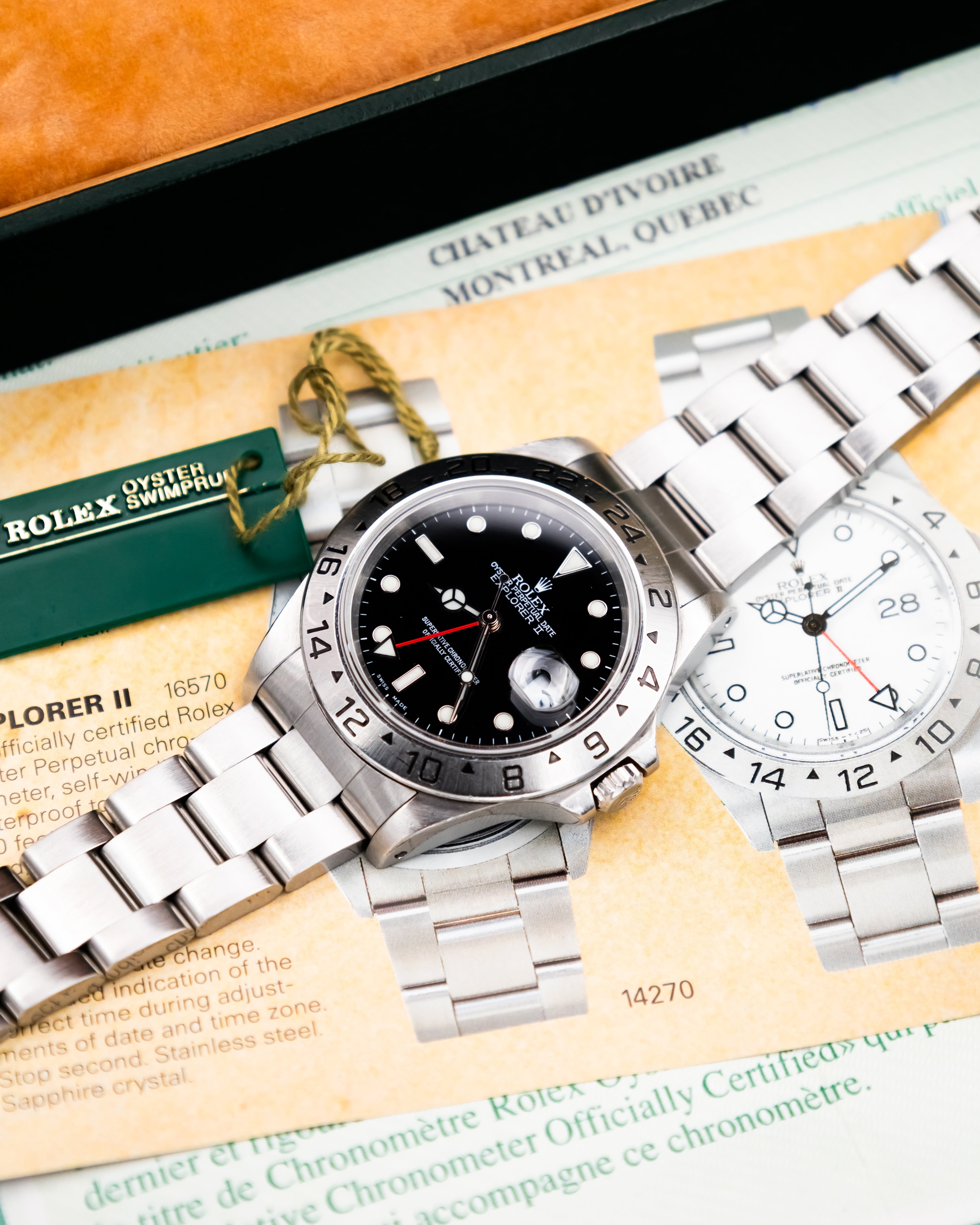 Rolex 16570 Explorer II - Black Dial