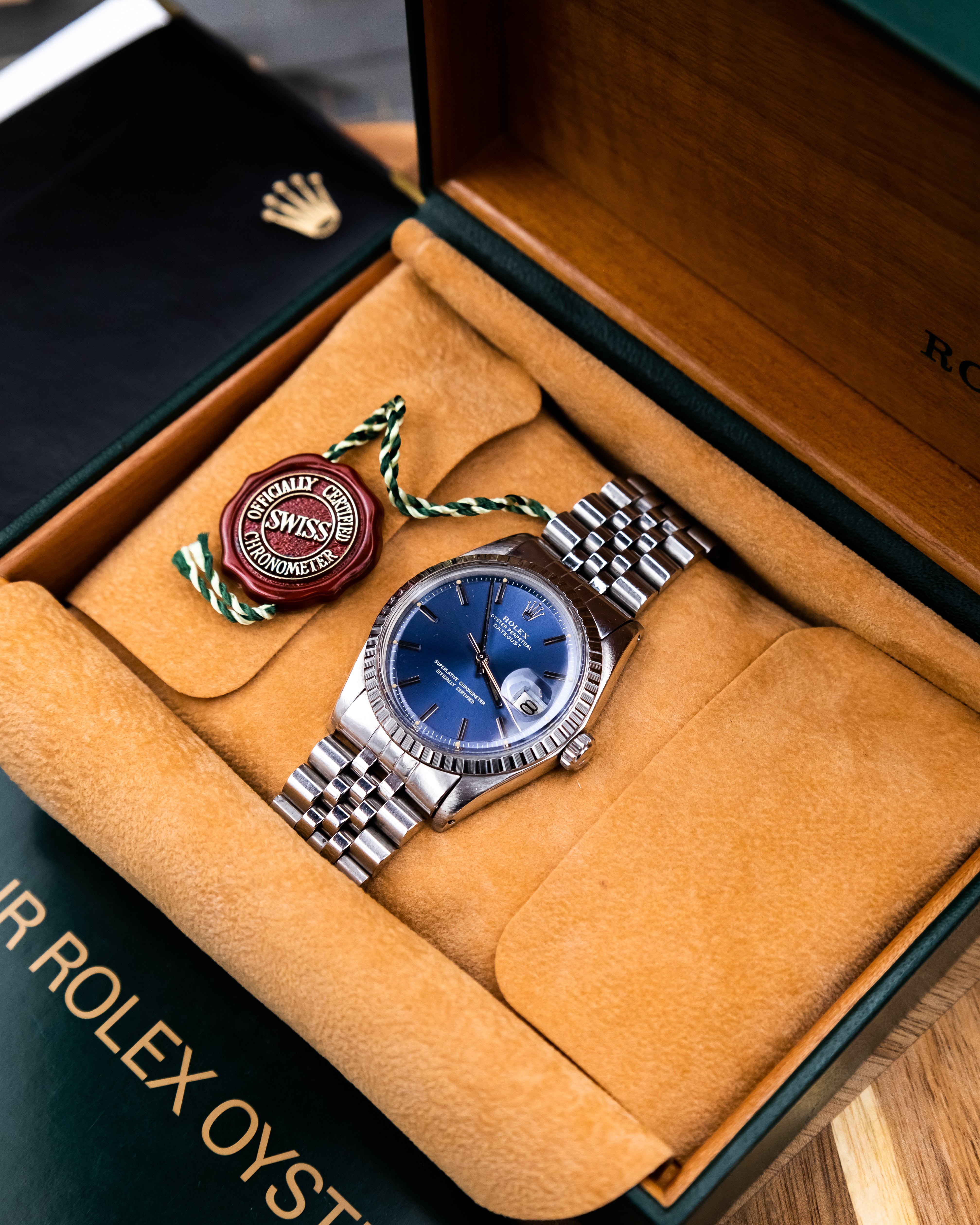 Rolex 1603 Perpetual Datejust - blue dial