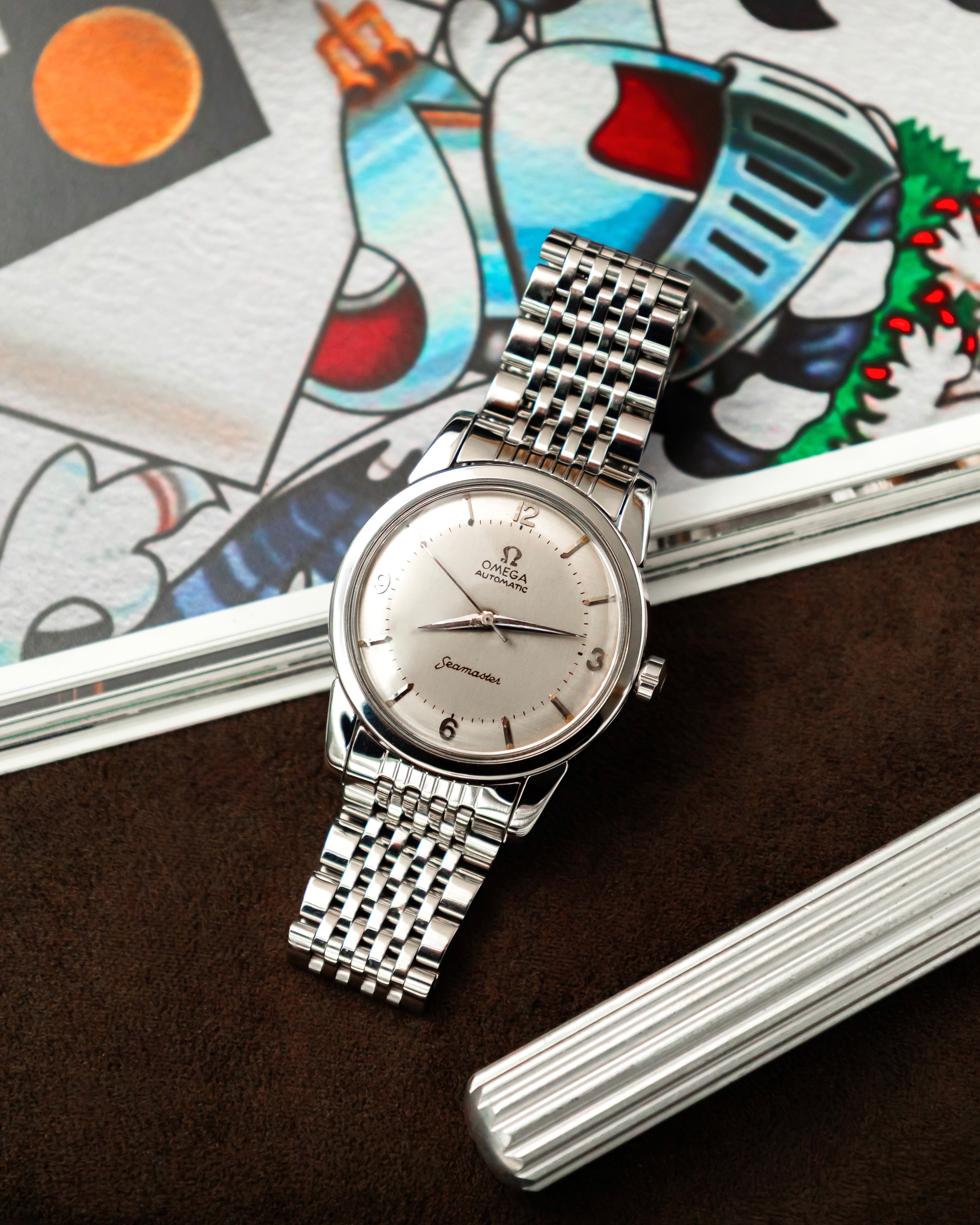 Omega 2846-2 SC Seamaster - Silver 2 tone dial