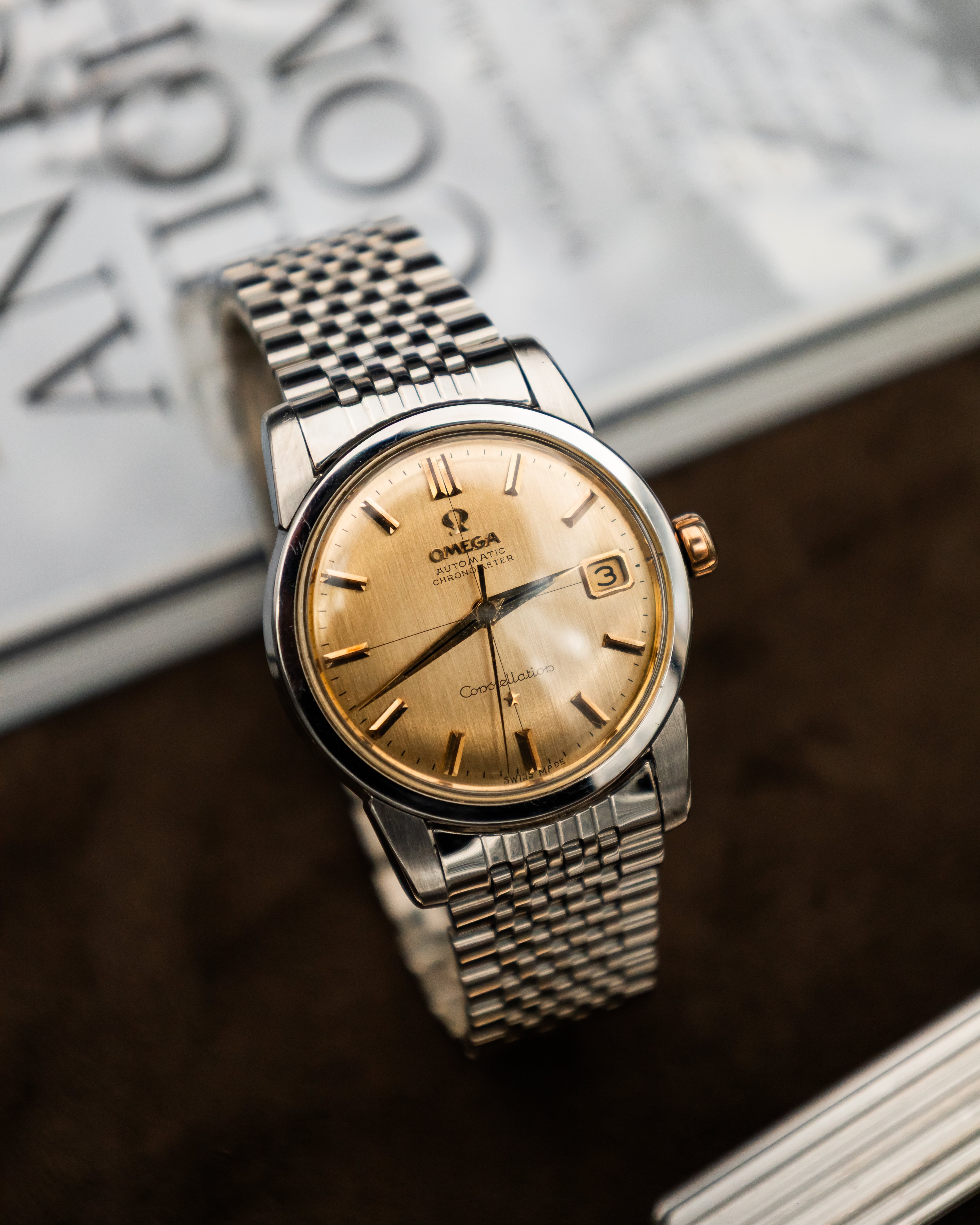 Omega Constellation Automatic - Gold Brushed Dial