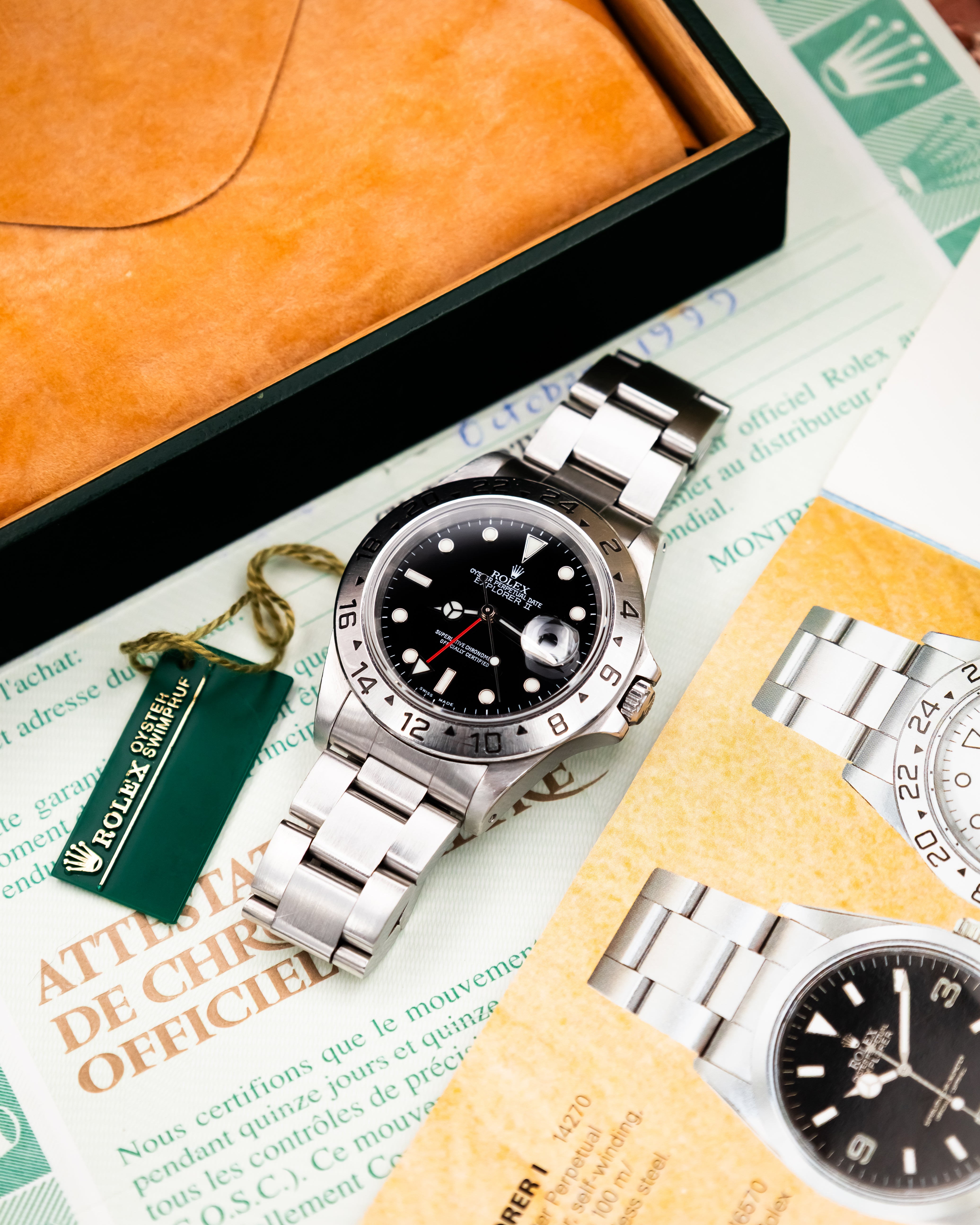 Rolex 16570 Explorer II - Black Dial