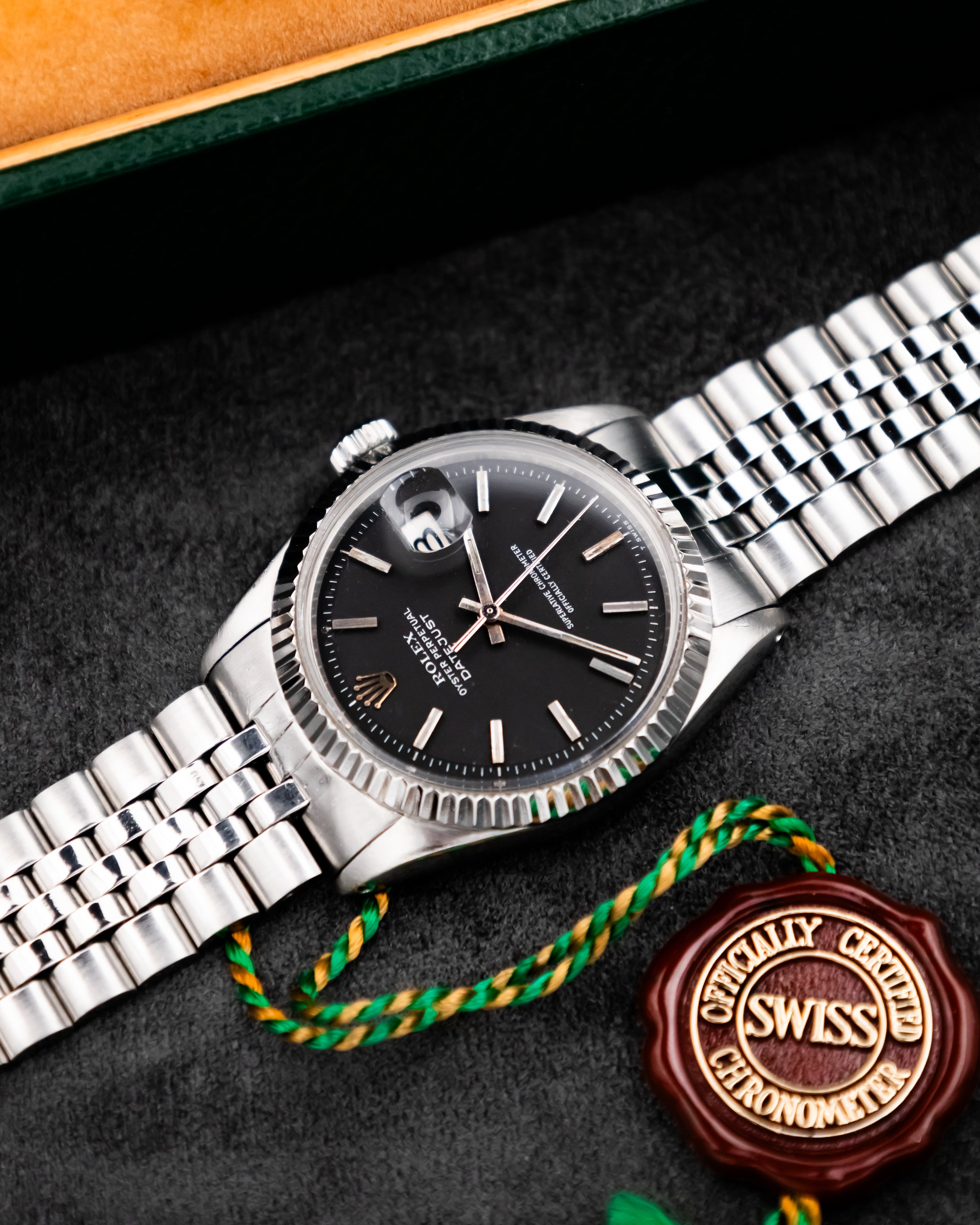 Rolex 1603 Perpetual Datejust - black dial