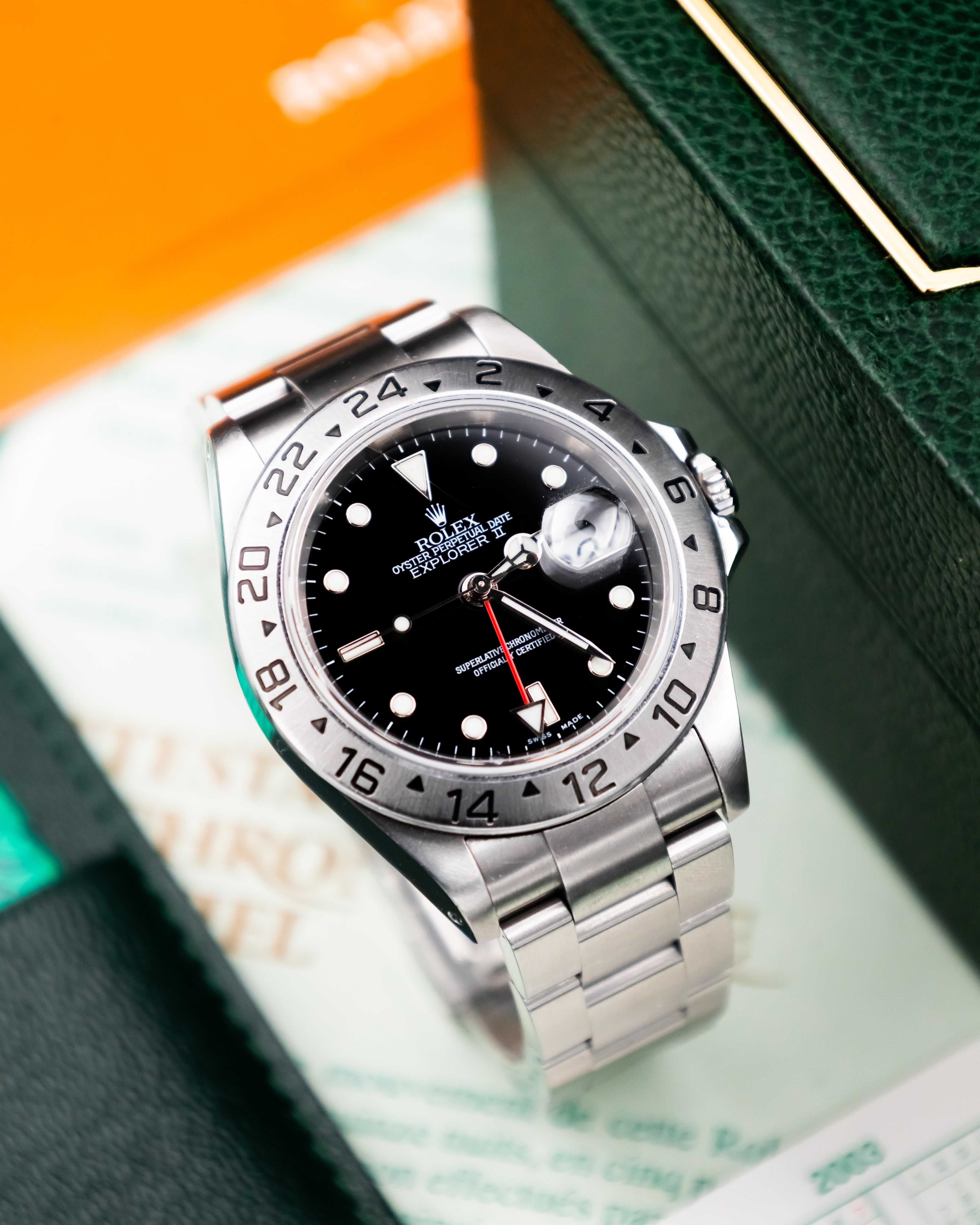 Rolex 16570 Explorer II - Black Dial