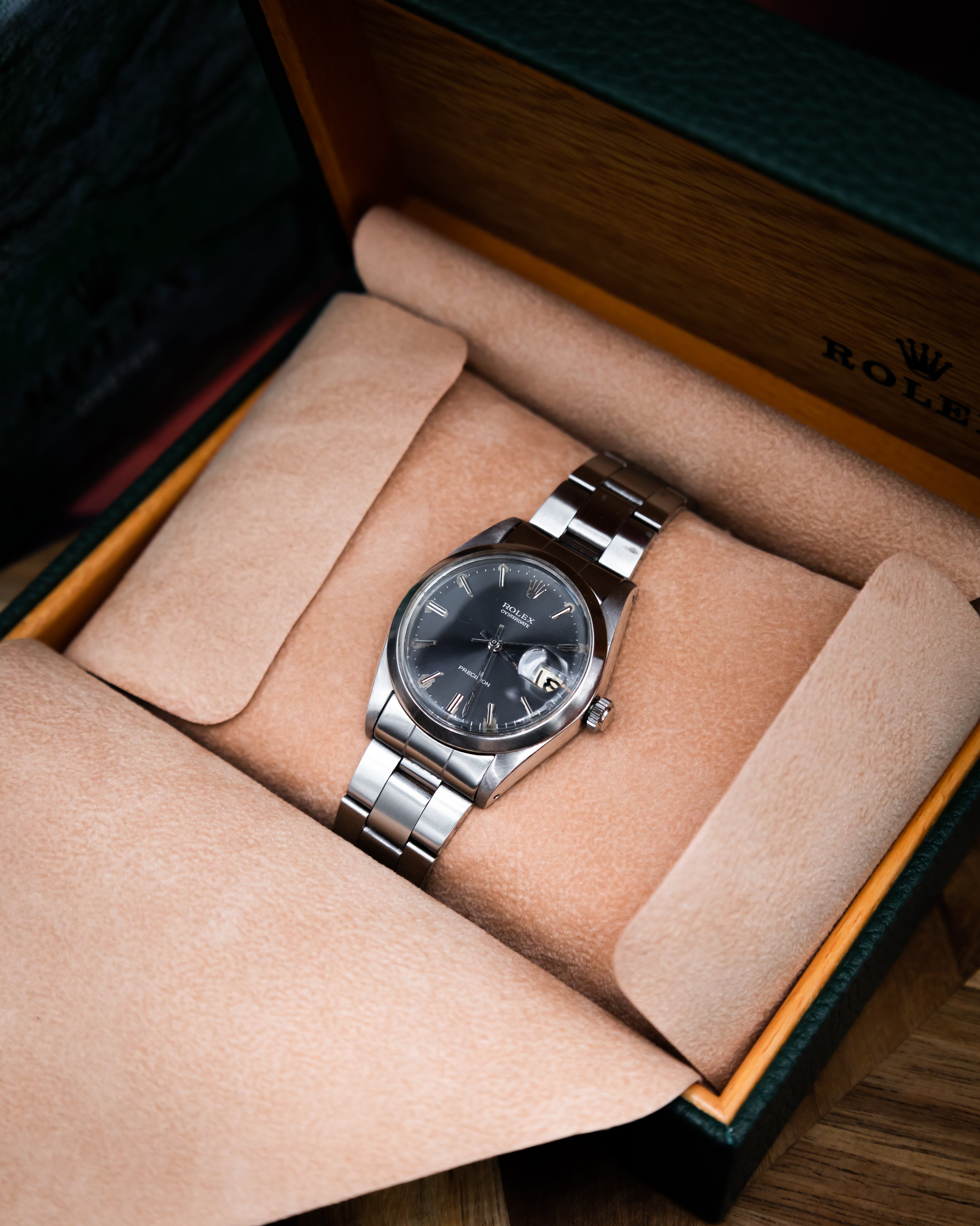 Rolex 6694 Oysterdate - dark grey dial