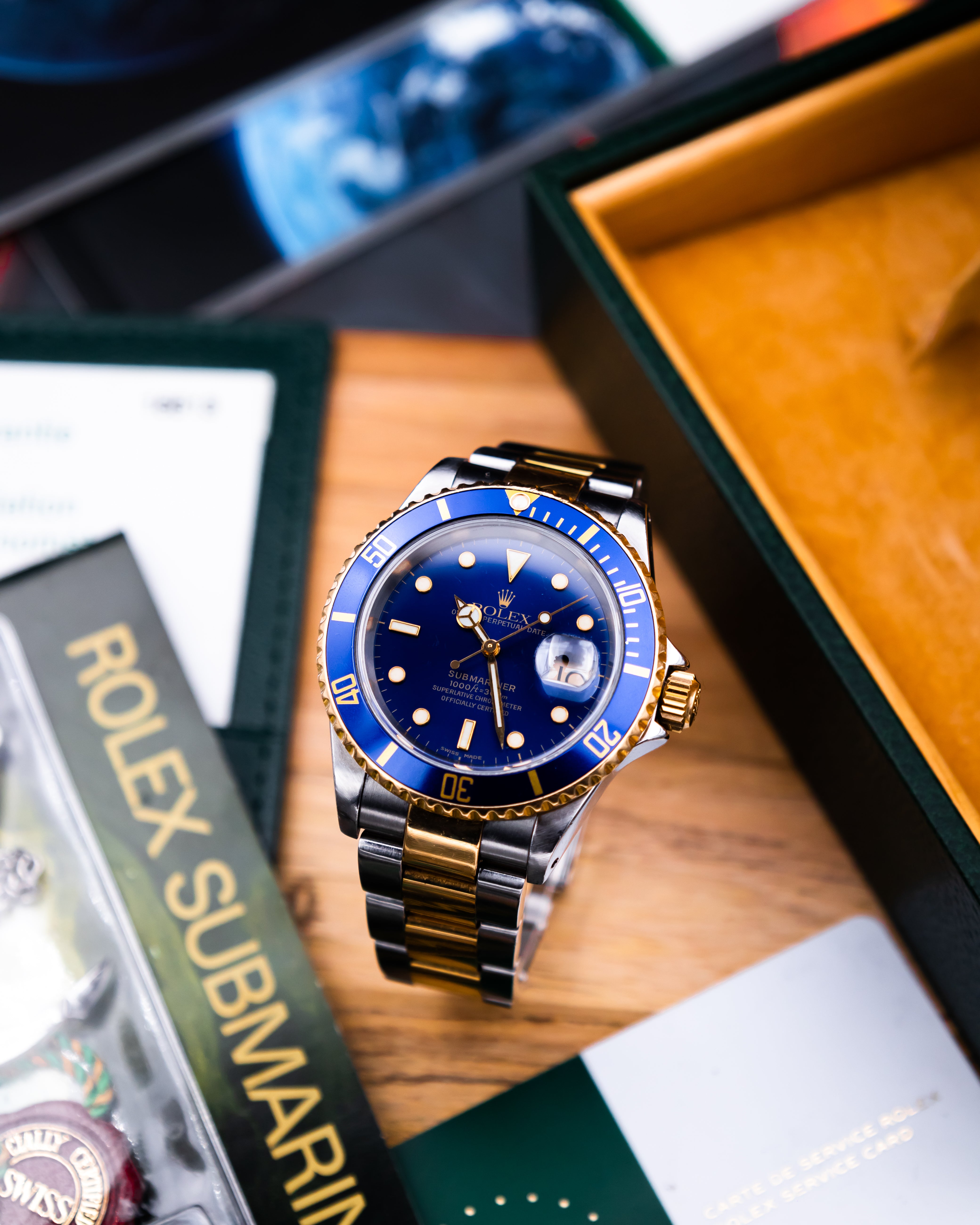 Rolex 16613 submariner date - blue dial