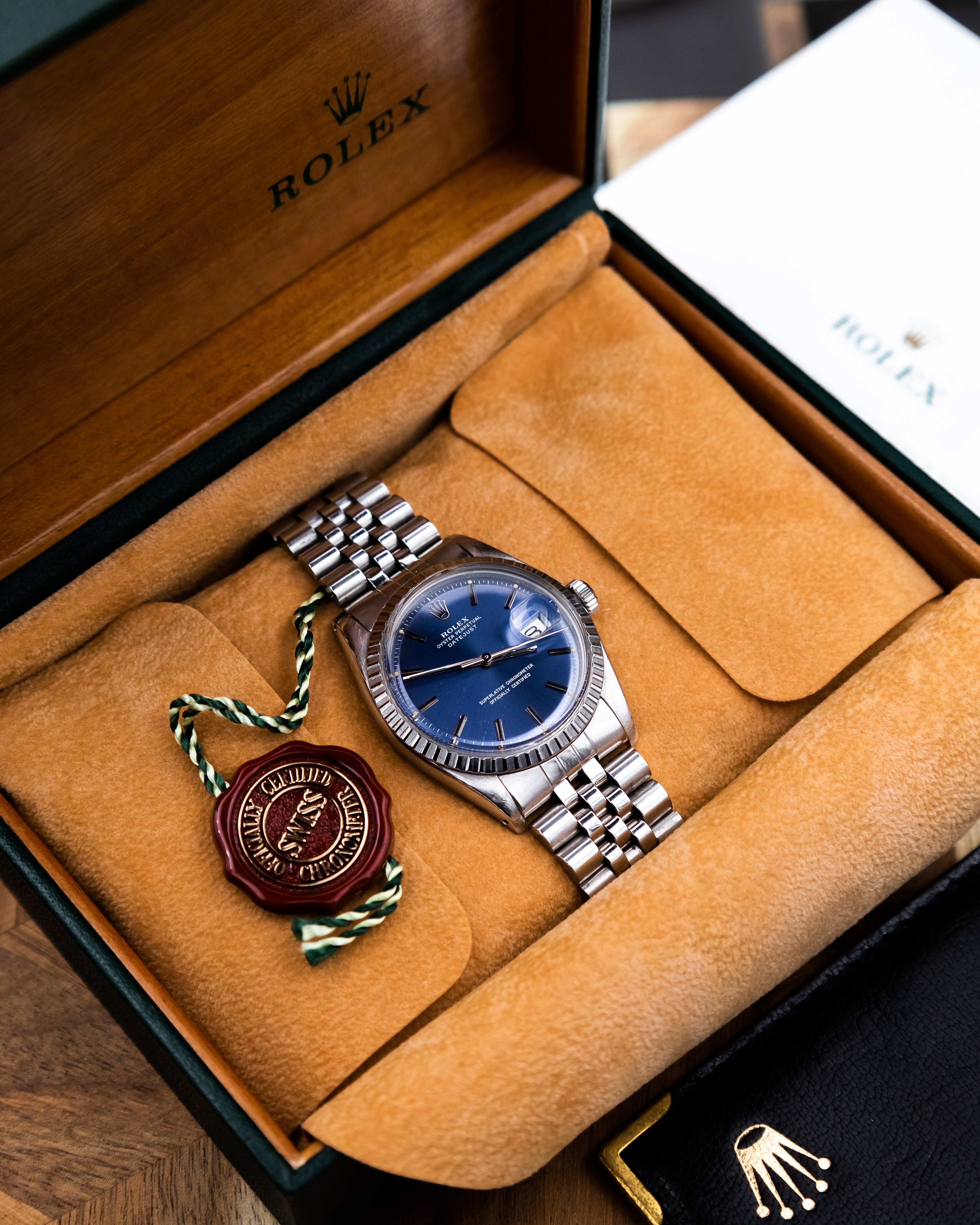 Rolex 1603 Perpetual Datejust - blue dial