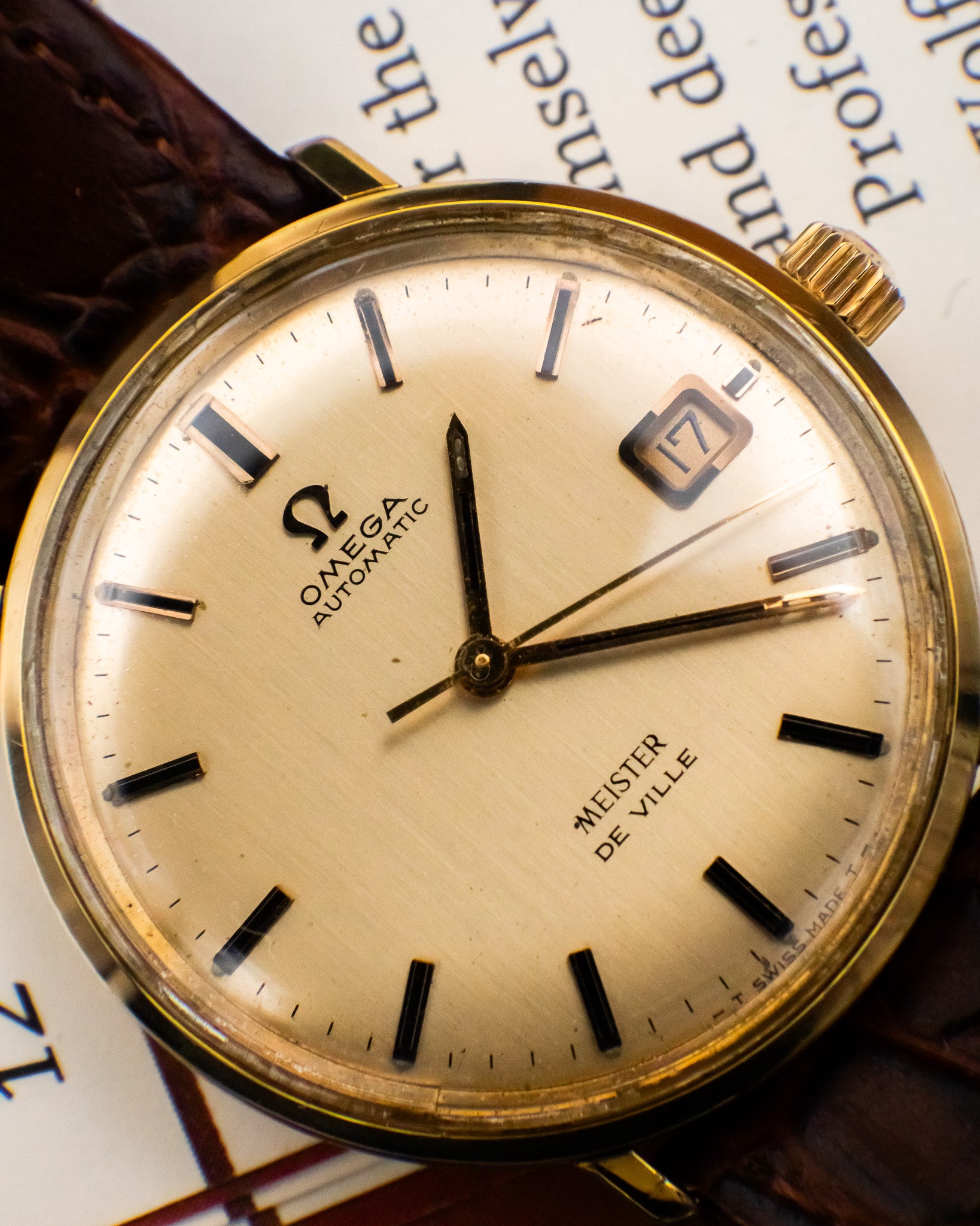 Omega 166.033 Meister De Ville - Gold dial
