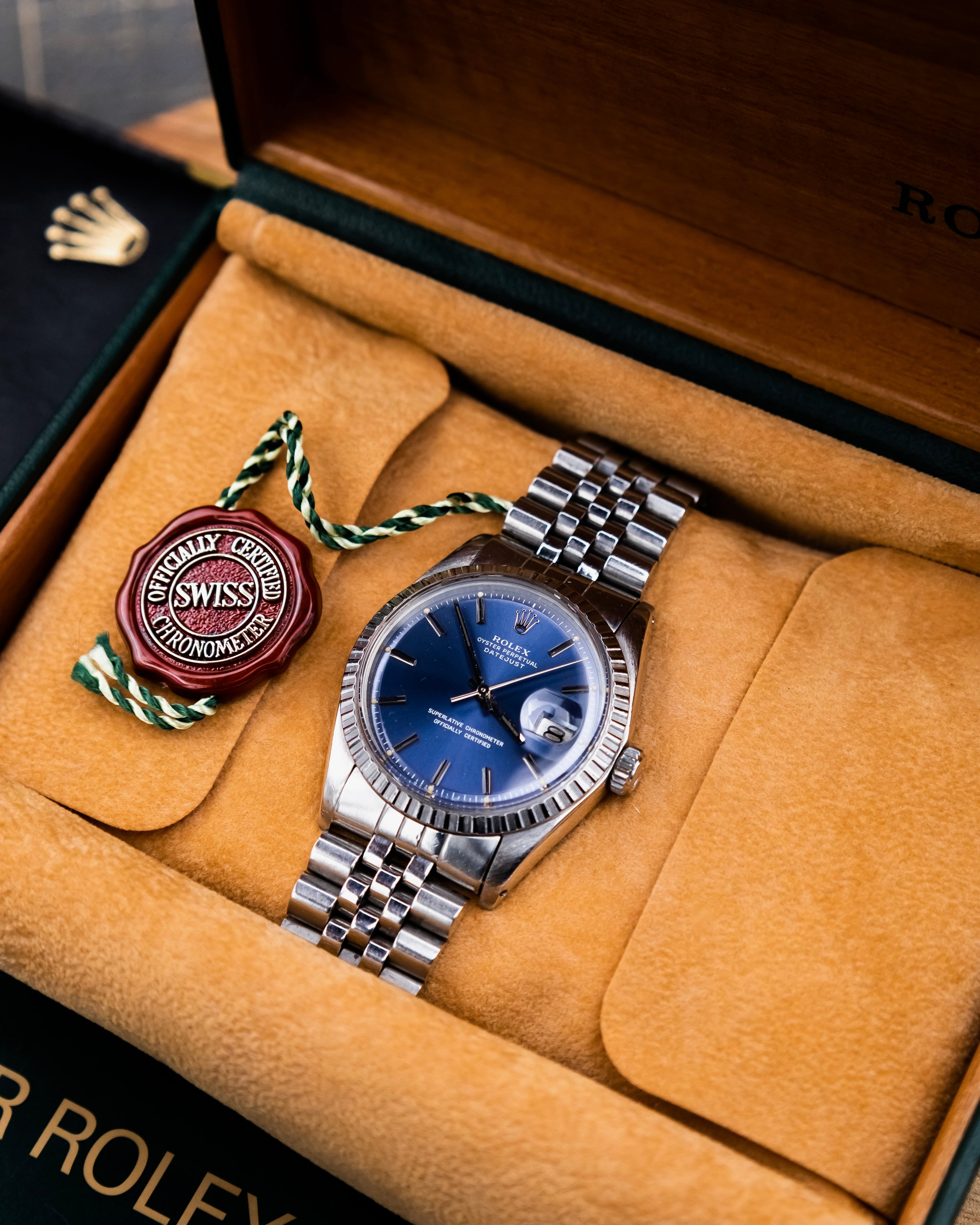 Rolex 1603 Perpetual Datejust - blue dial