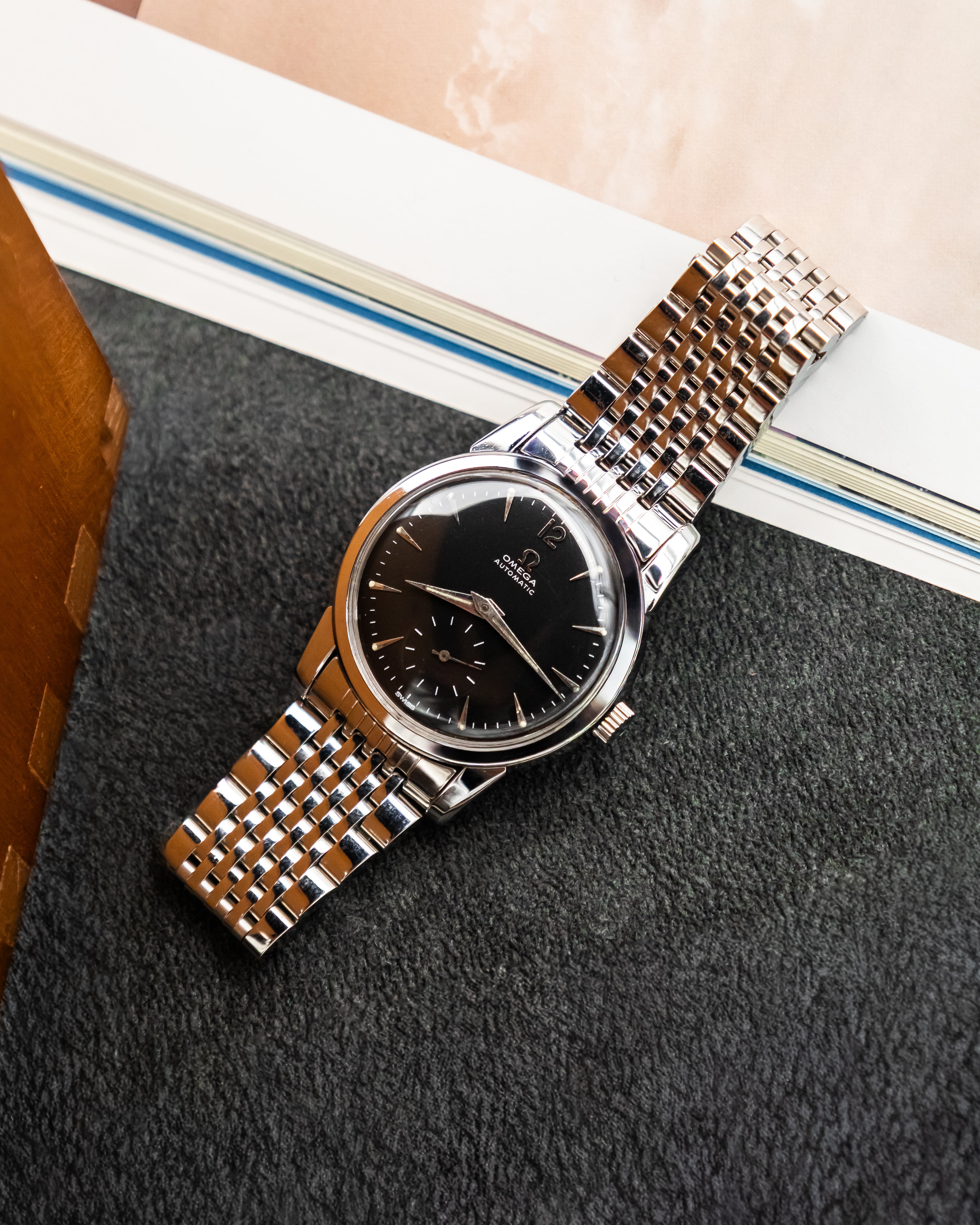 Omega 2848-1 Seamaster Sub-Second - Black Dial