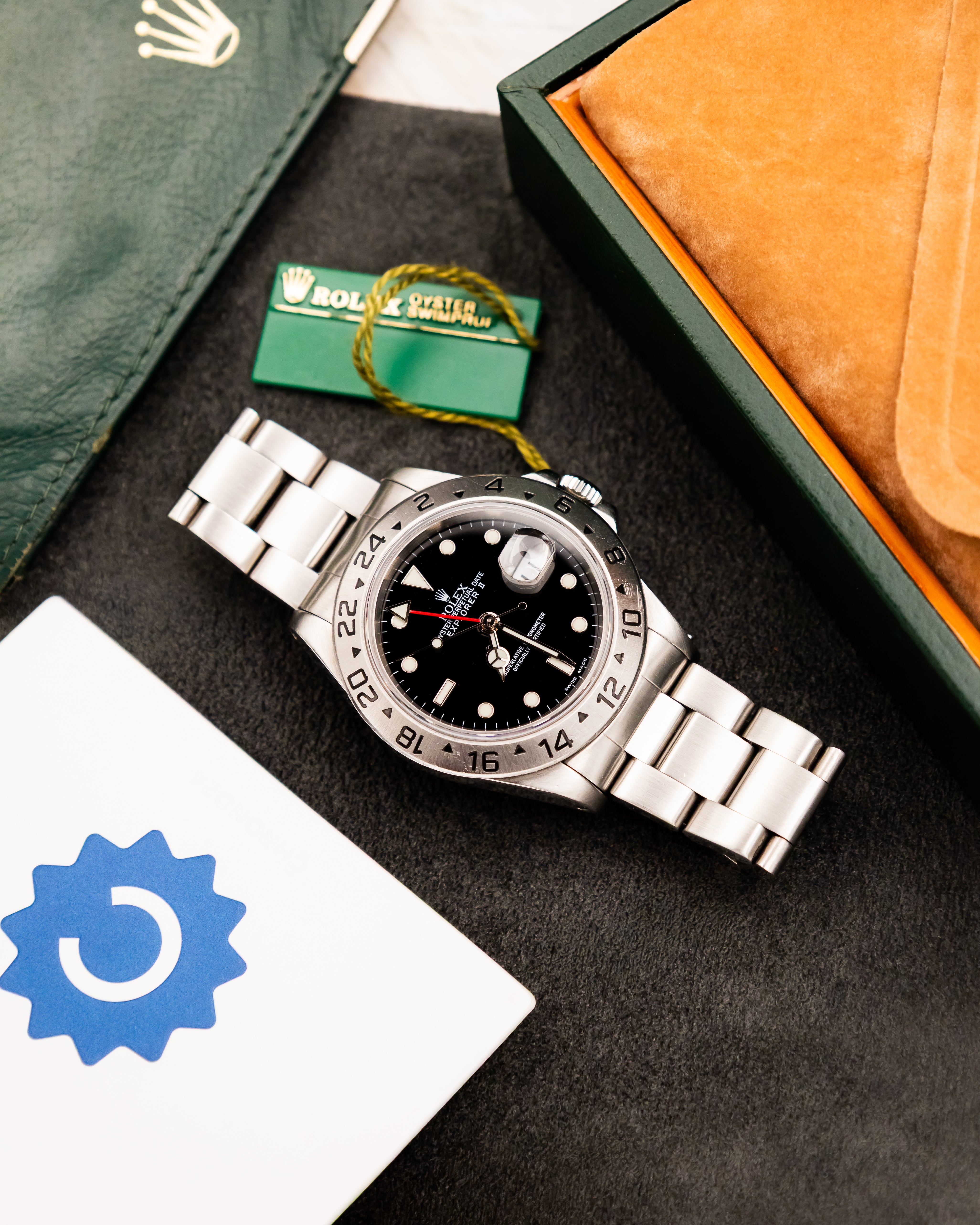 Rolex 16570 Explorer II - Black Dial