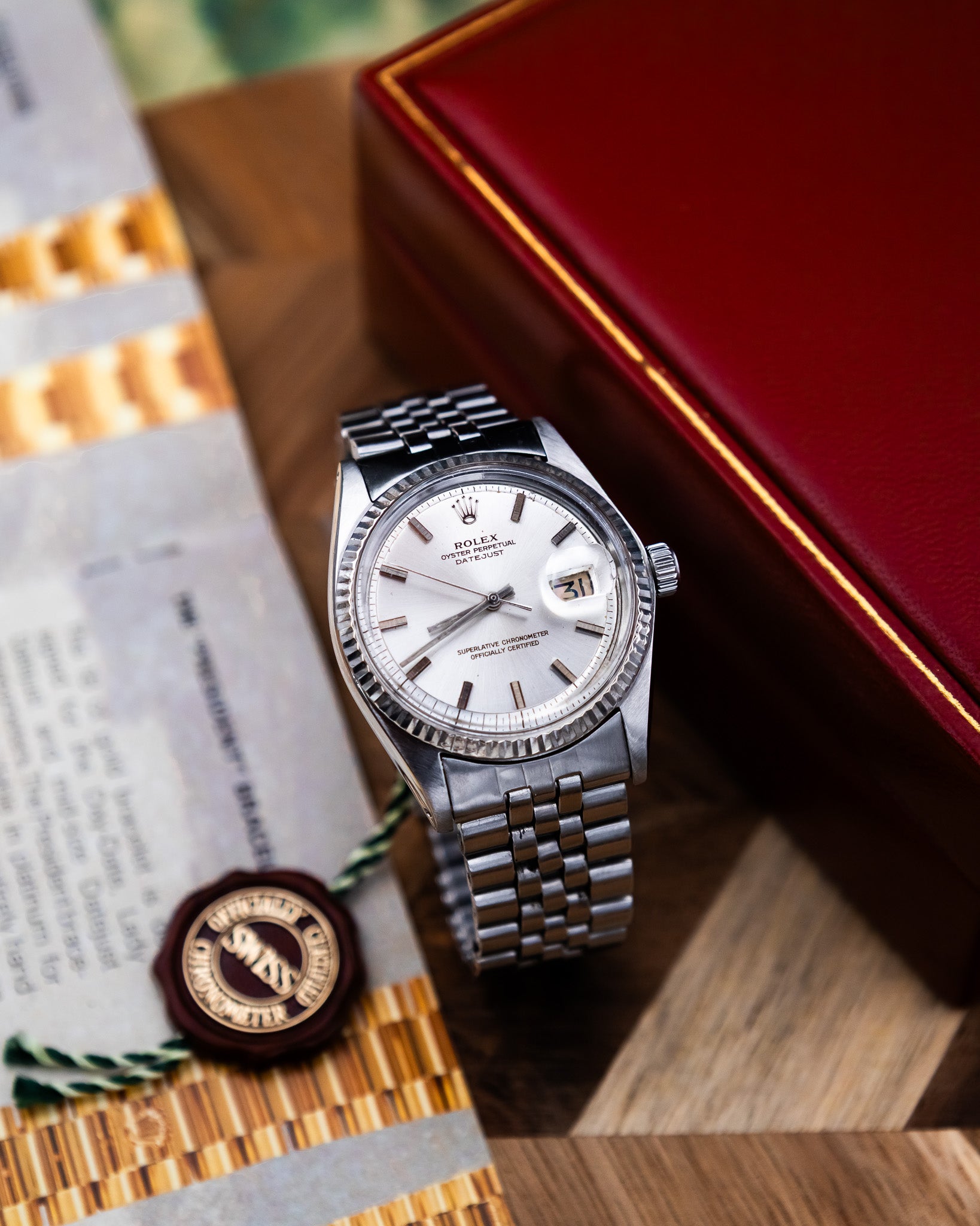 Rolex 1601 Oyster Perpetual- silver dial