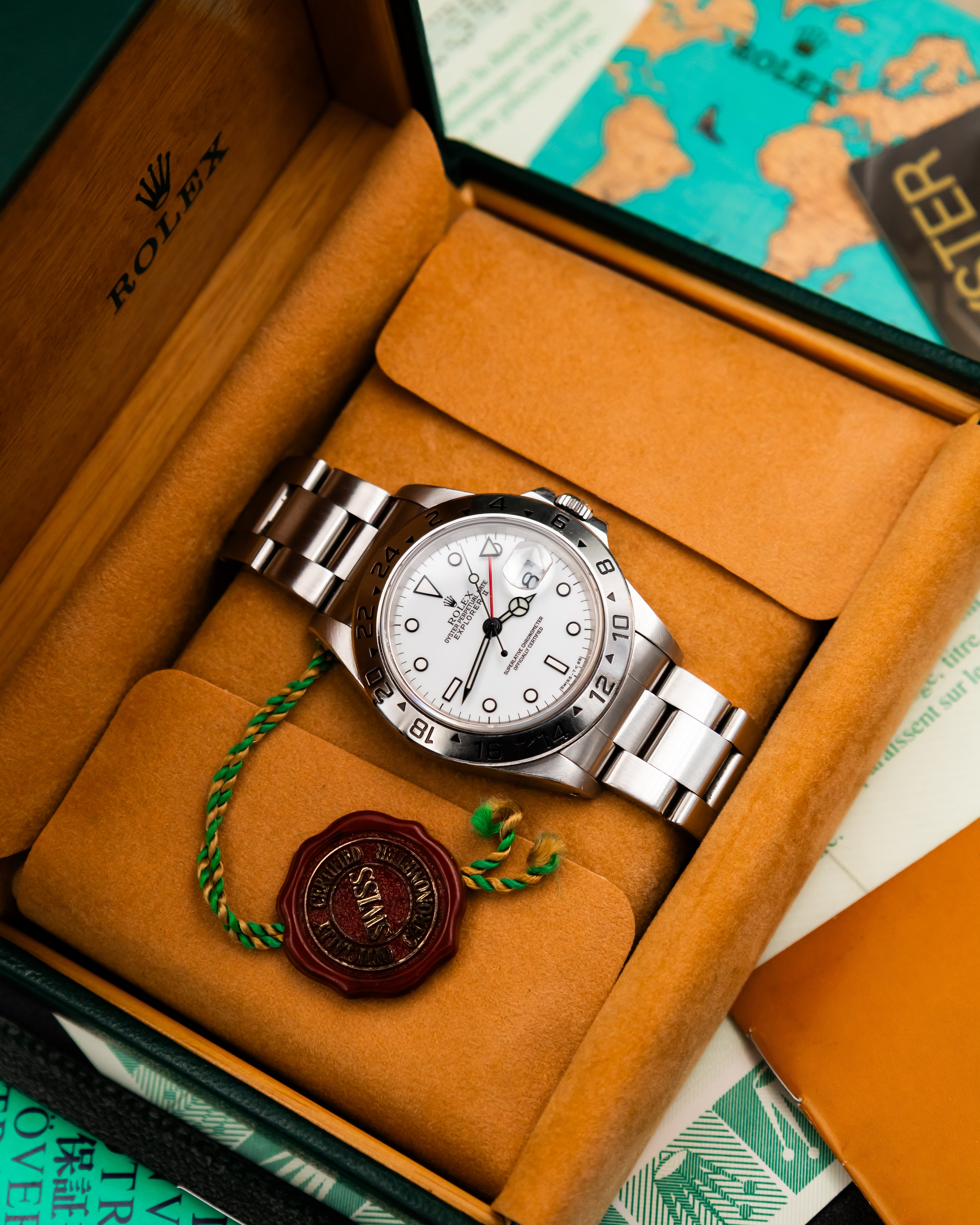 Rolex 16570 Explorer II - Polar White Dial