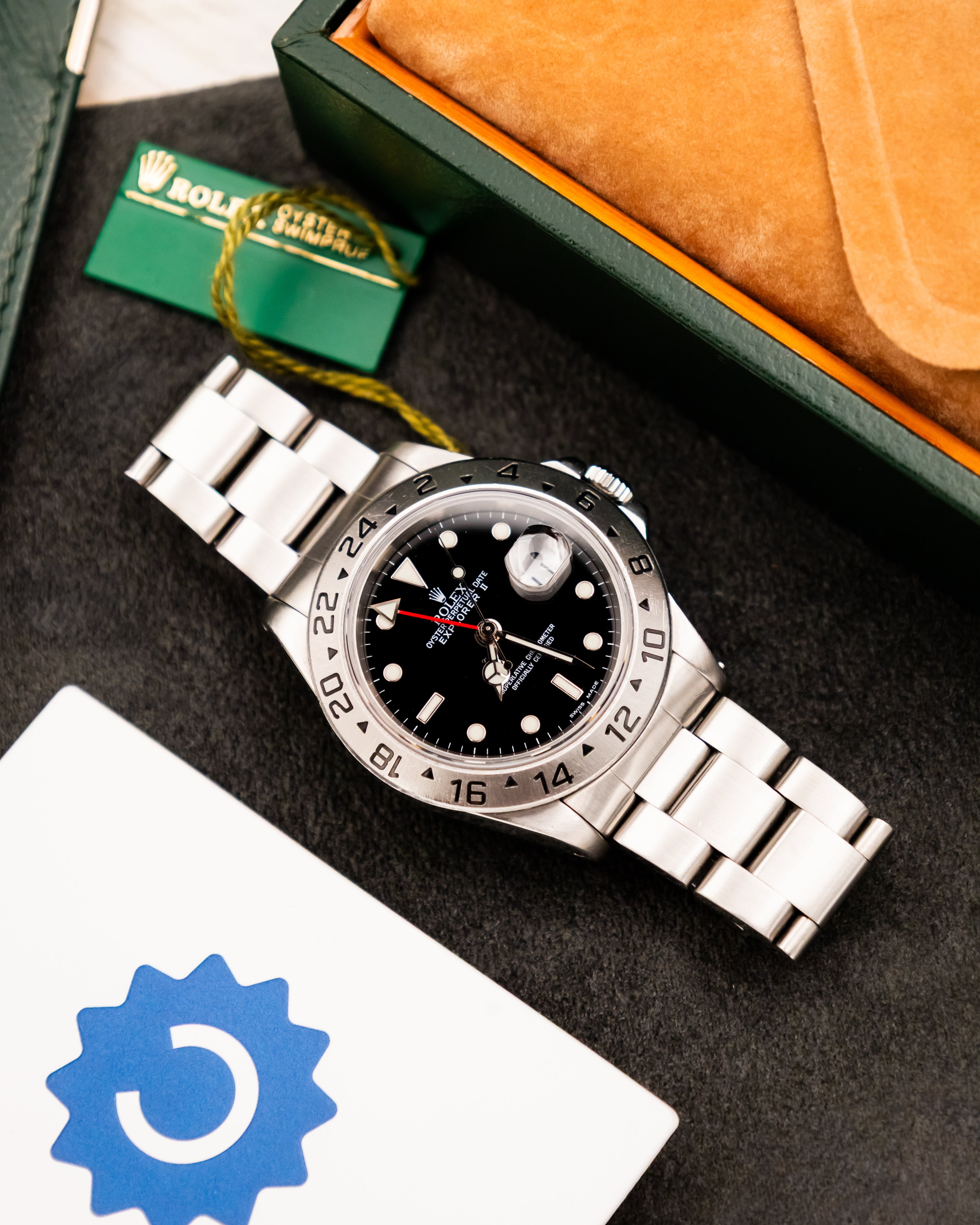 Rolex 16570 Explorer II - Black Dial
