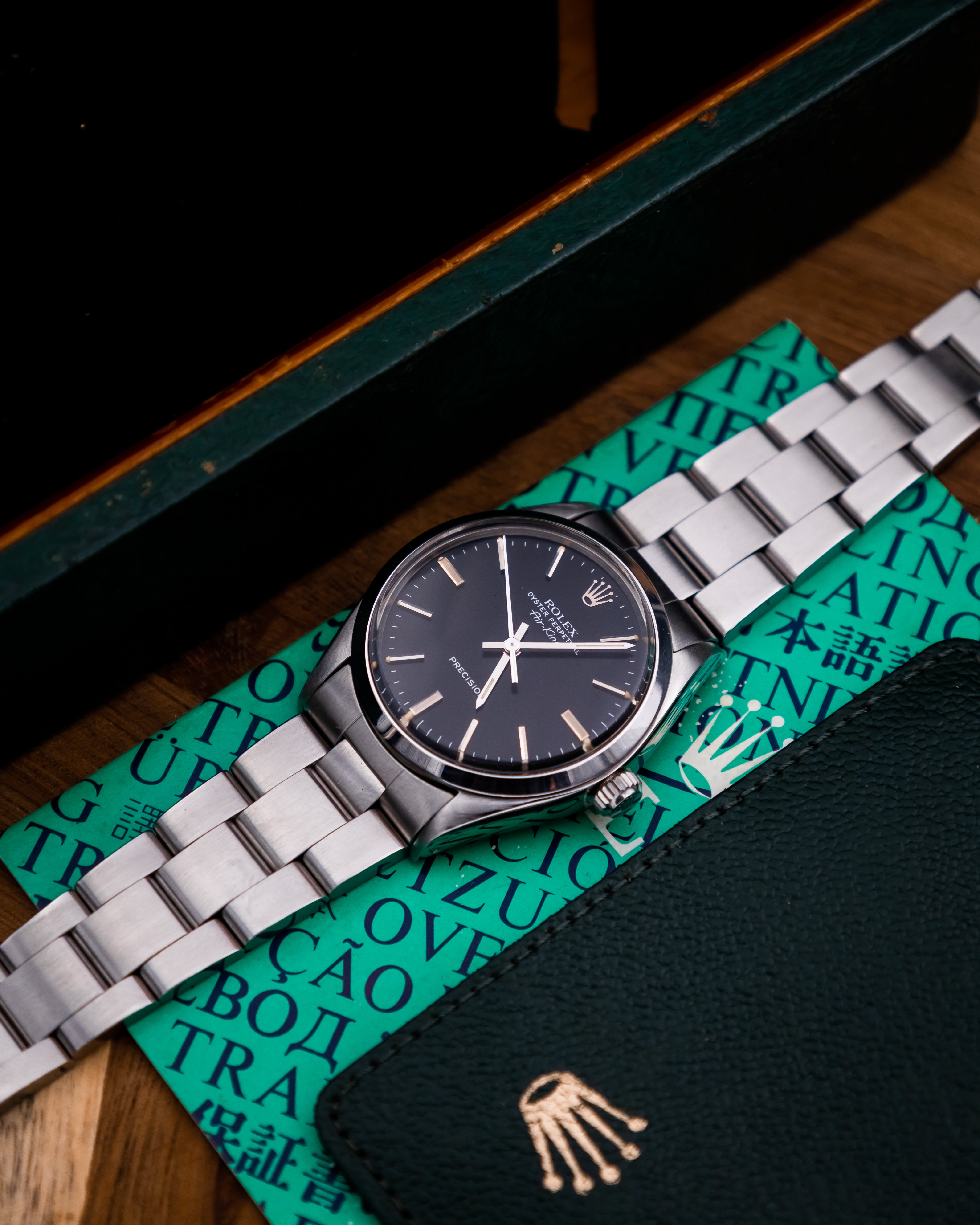 Rolex 5500 Airking - black dial