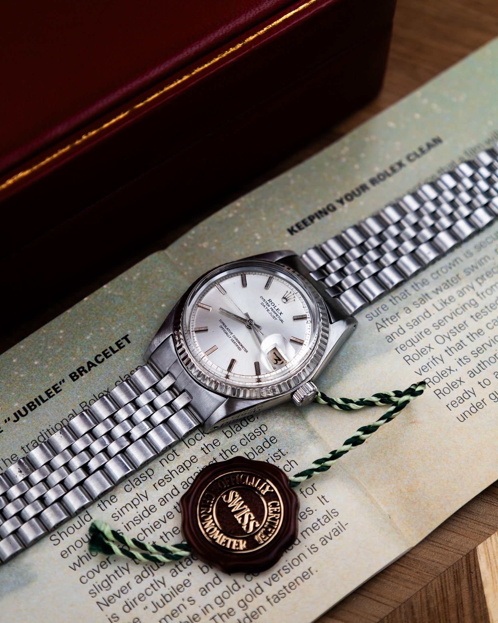 Rolex 1601 Oyster Perpetual- silver dial