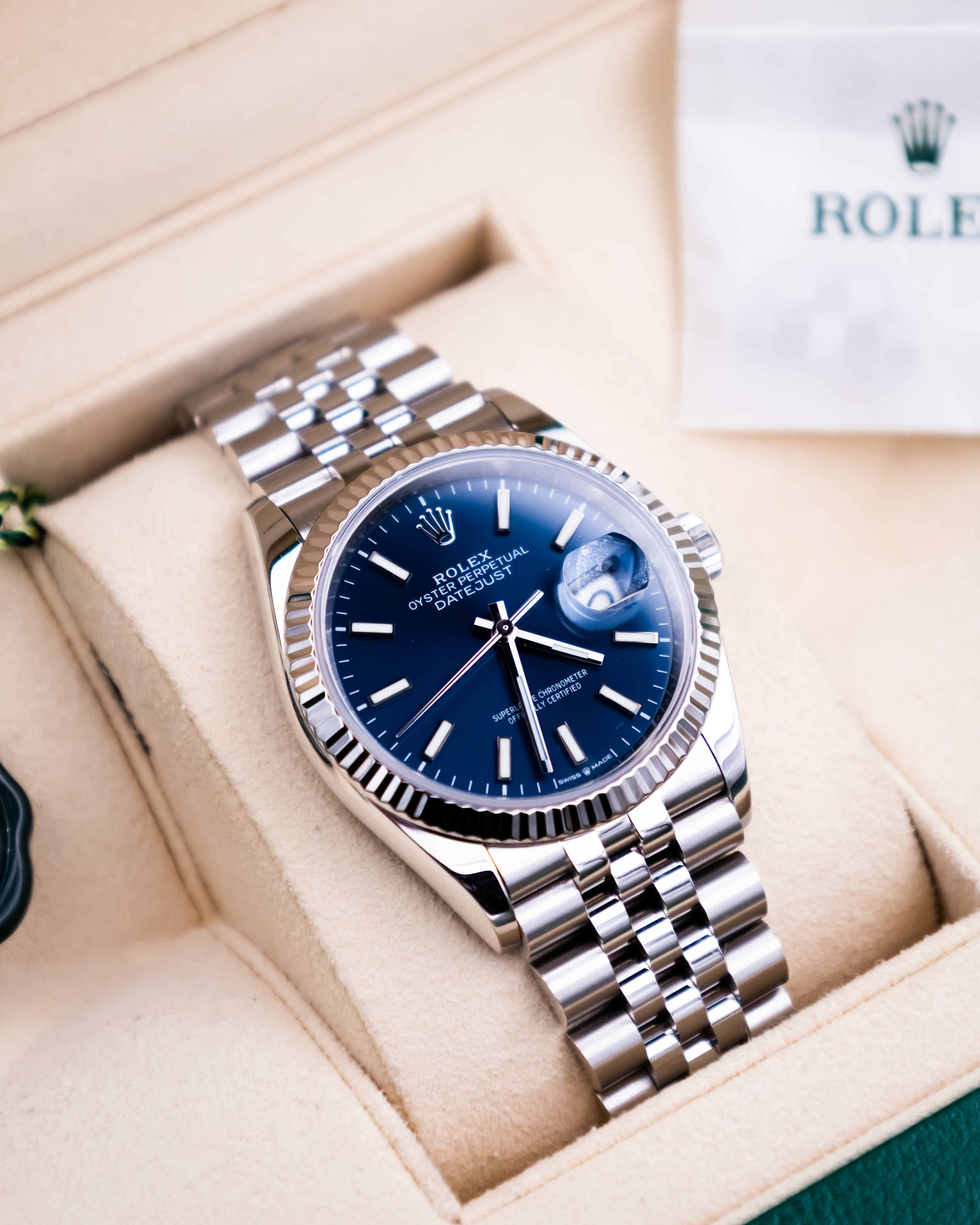 Rolex 126234 Perpetual Datejust - blue dial