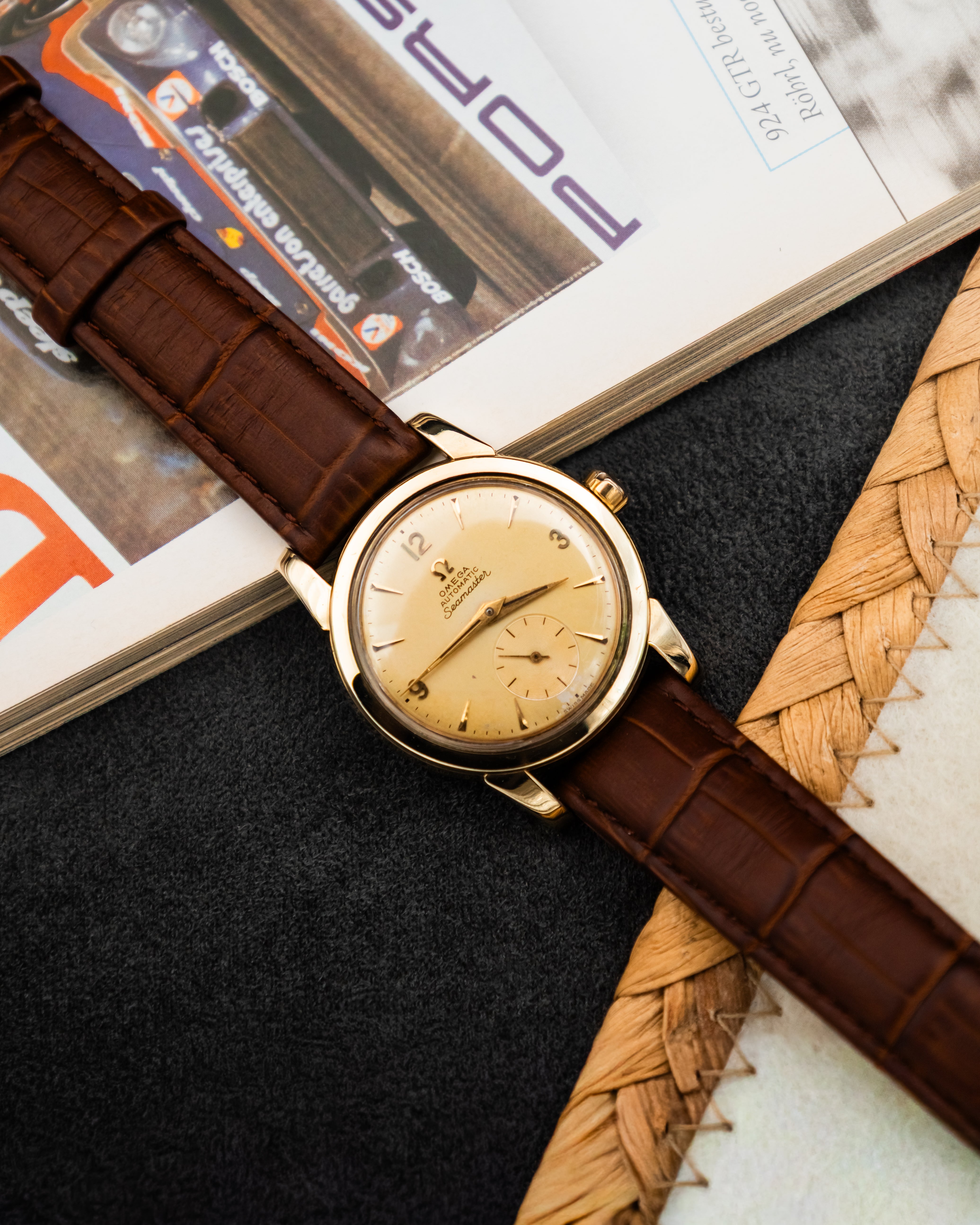Omega 2848-1 Seamaster Sub-Second - Champagne Dial