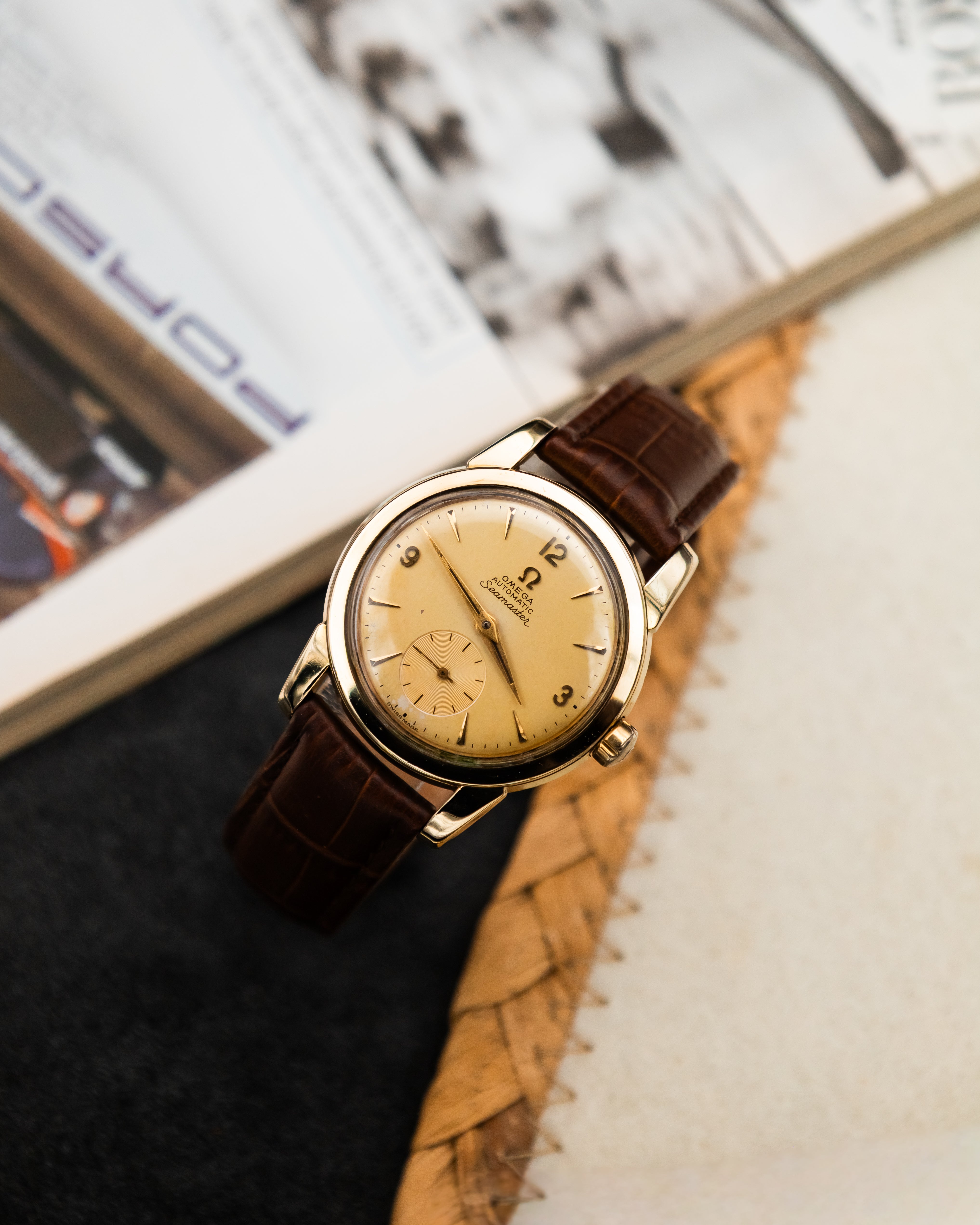 Omega 2848-1 Seamaster Sub-Second - Champagne Dial