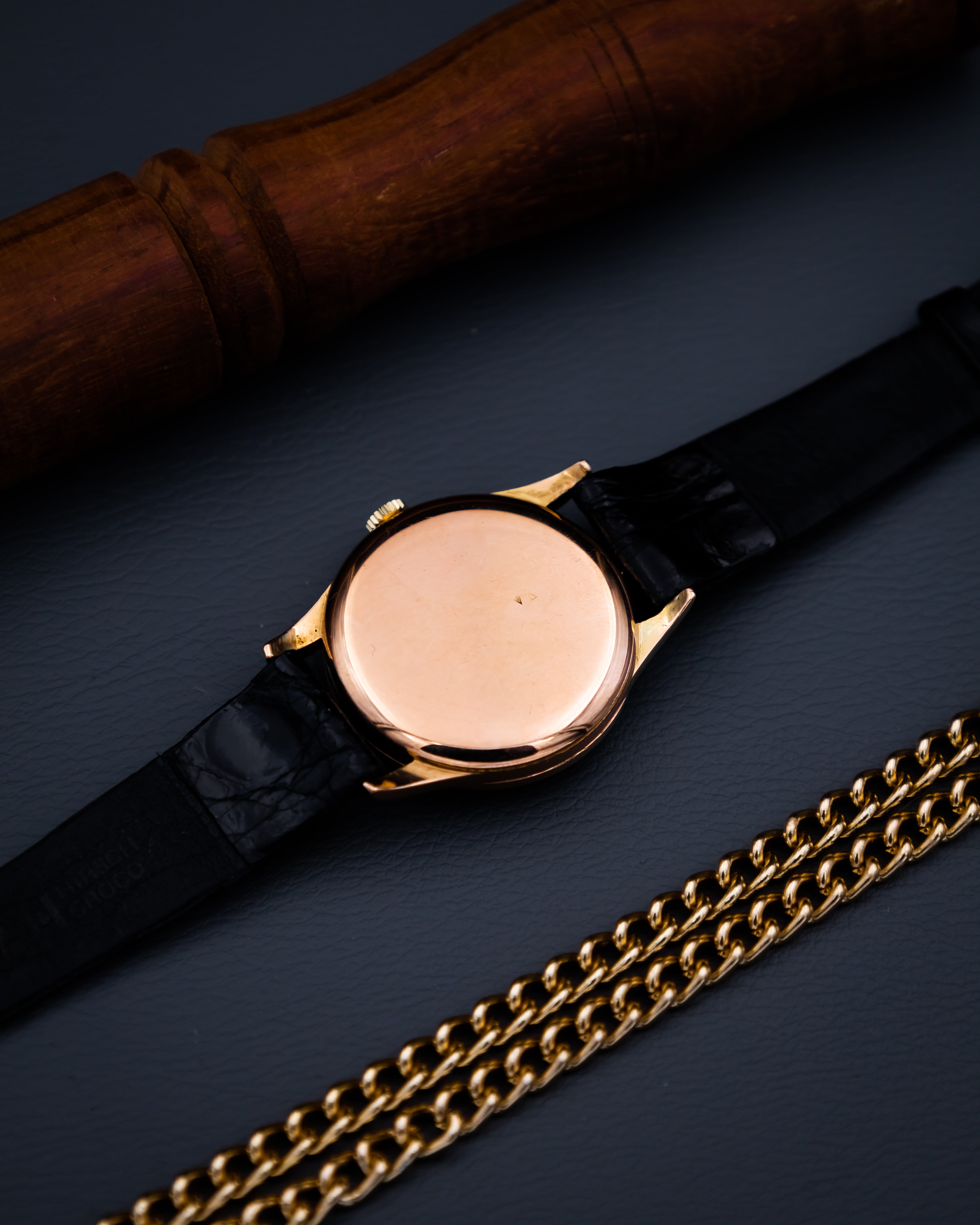 Rolex 7003 Oyster 18k - vintage Roman dial