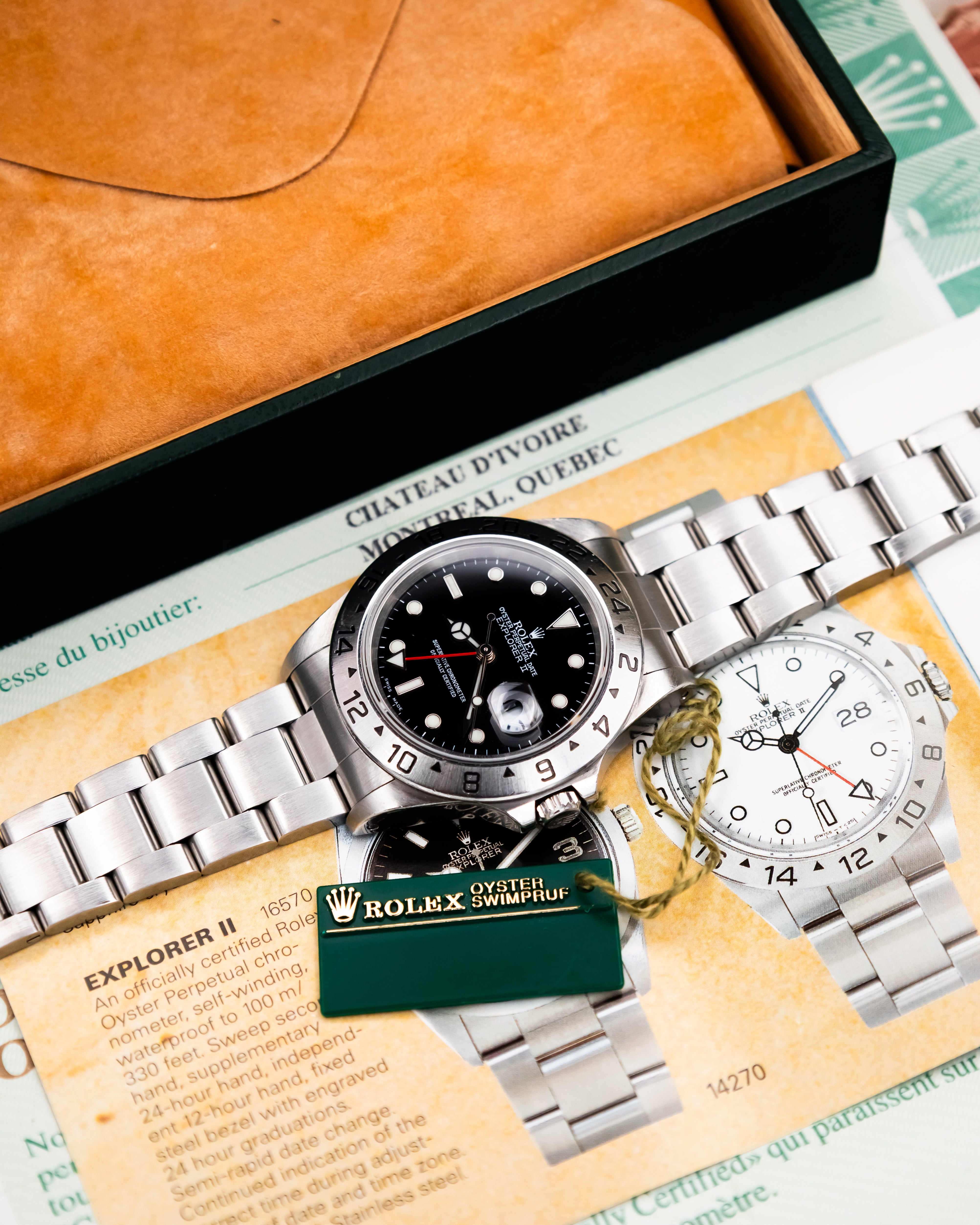 Rolex 16570 Explorer II - Black Dial