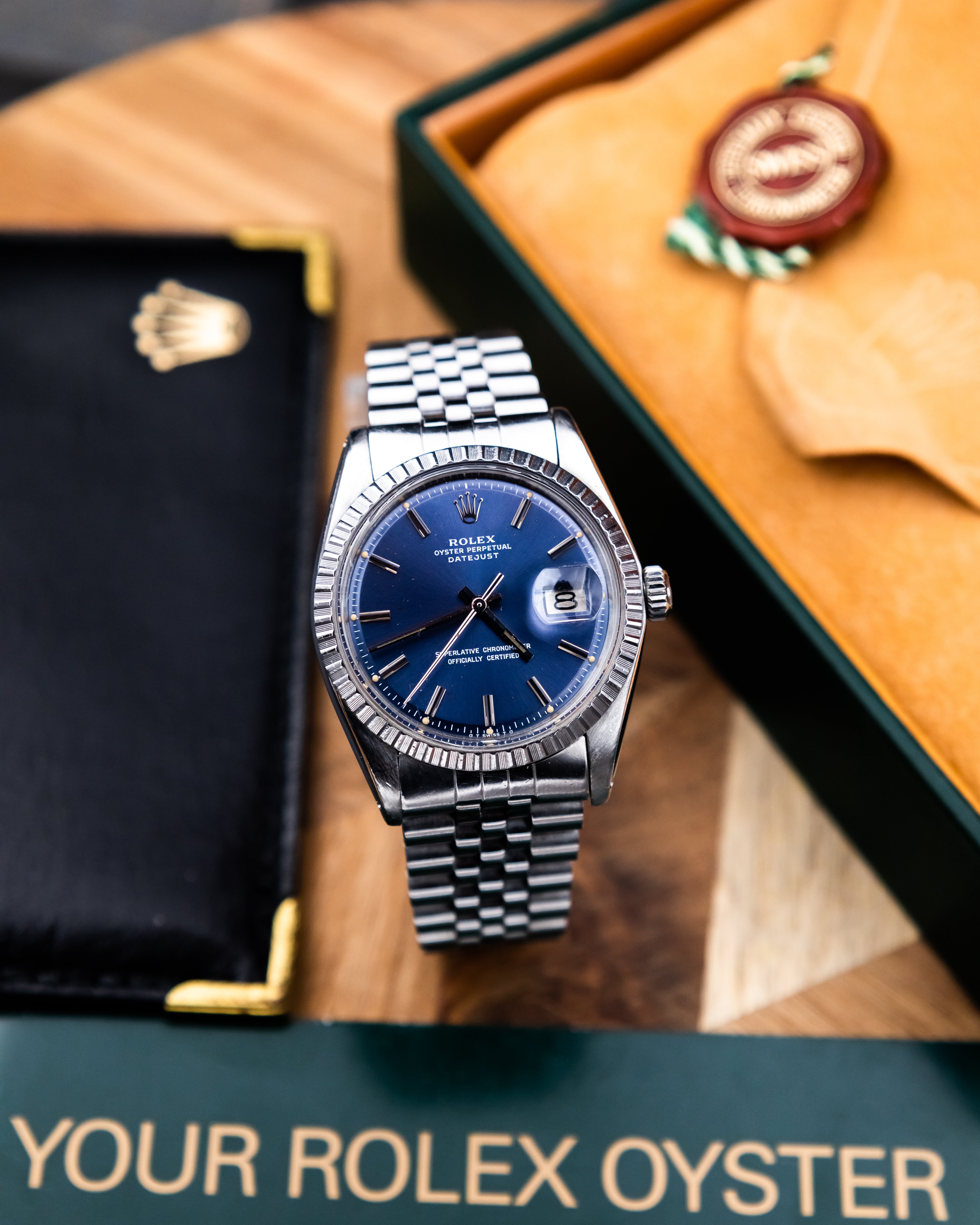 Rolex 1603 Perpetual Datejust - blue dial