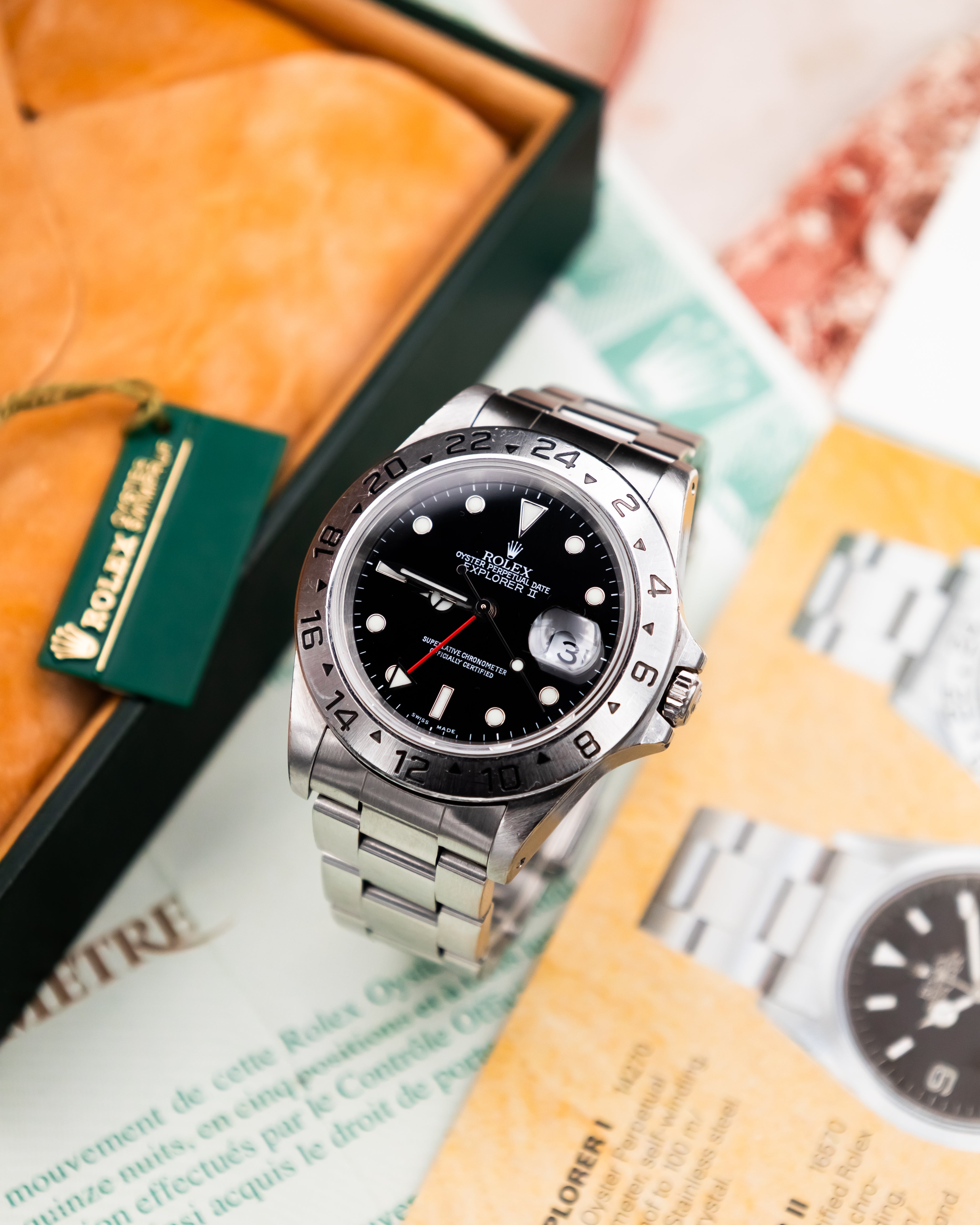 Rolex 16570 Explorer II - Black Dial