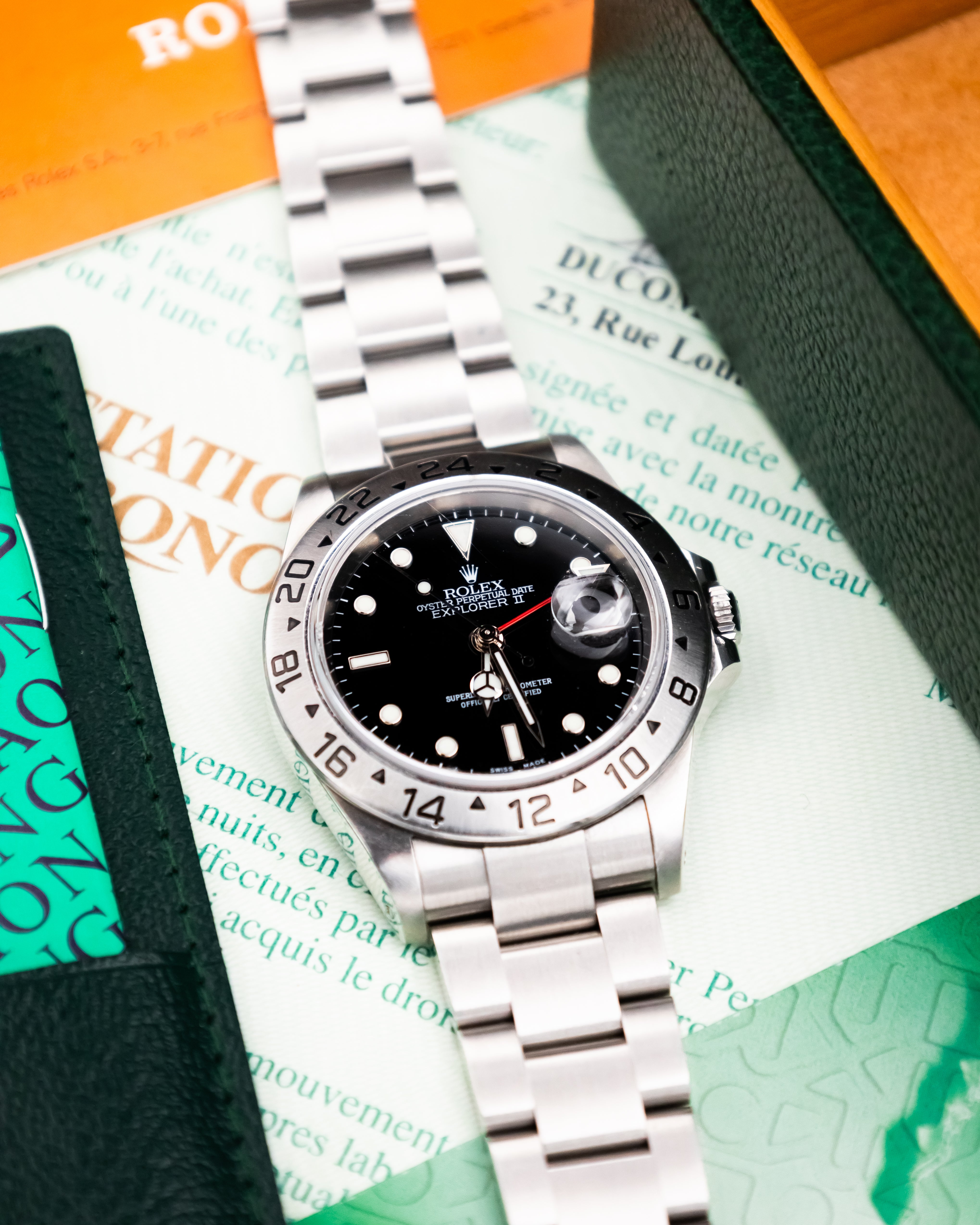 Rolex 16570 Explorer II - Black Dial