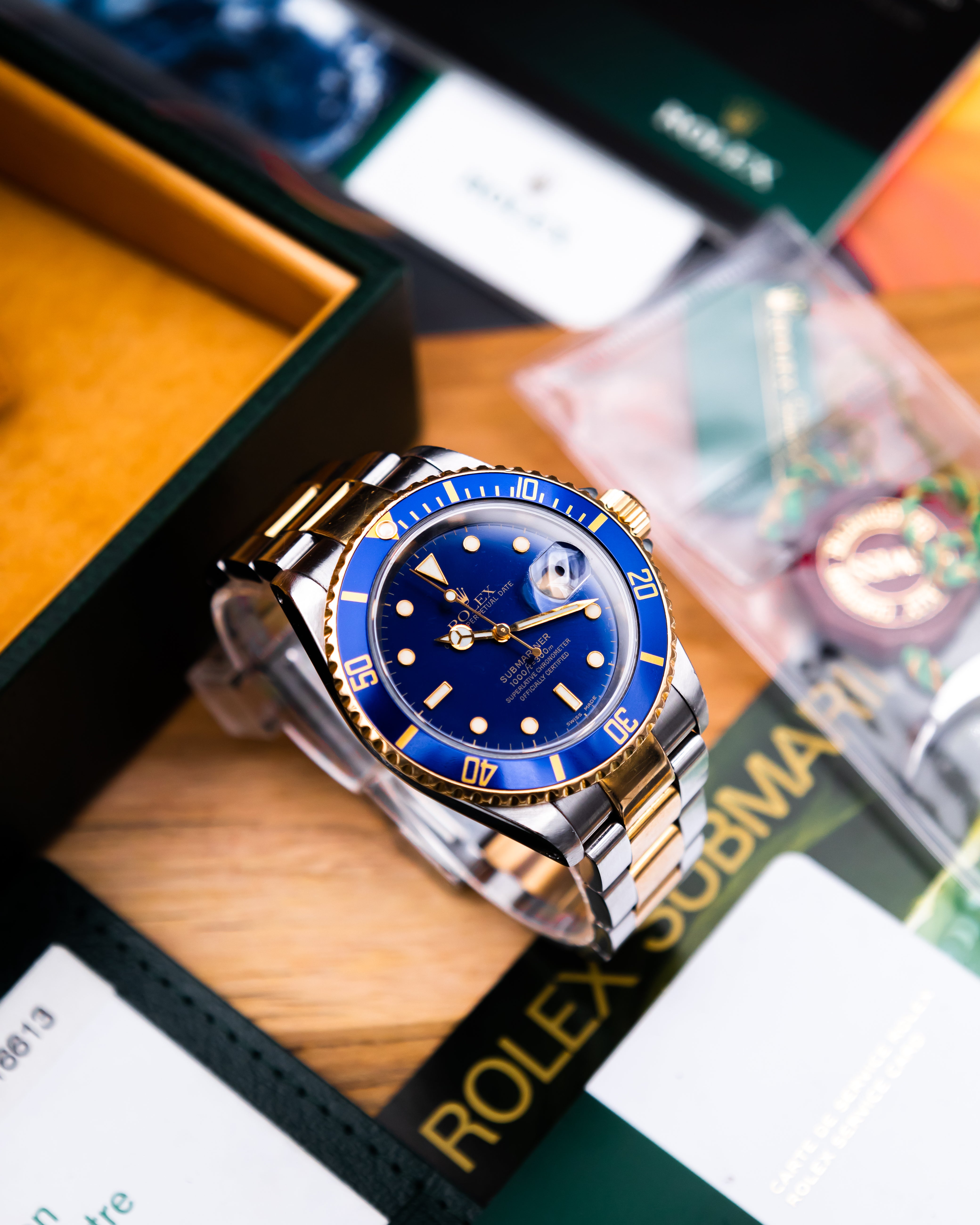 Rolex 16613 submariner date - blue dial