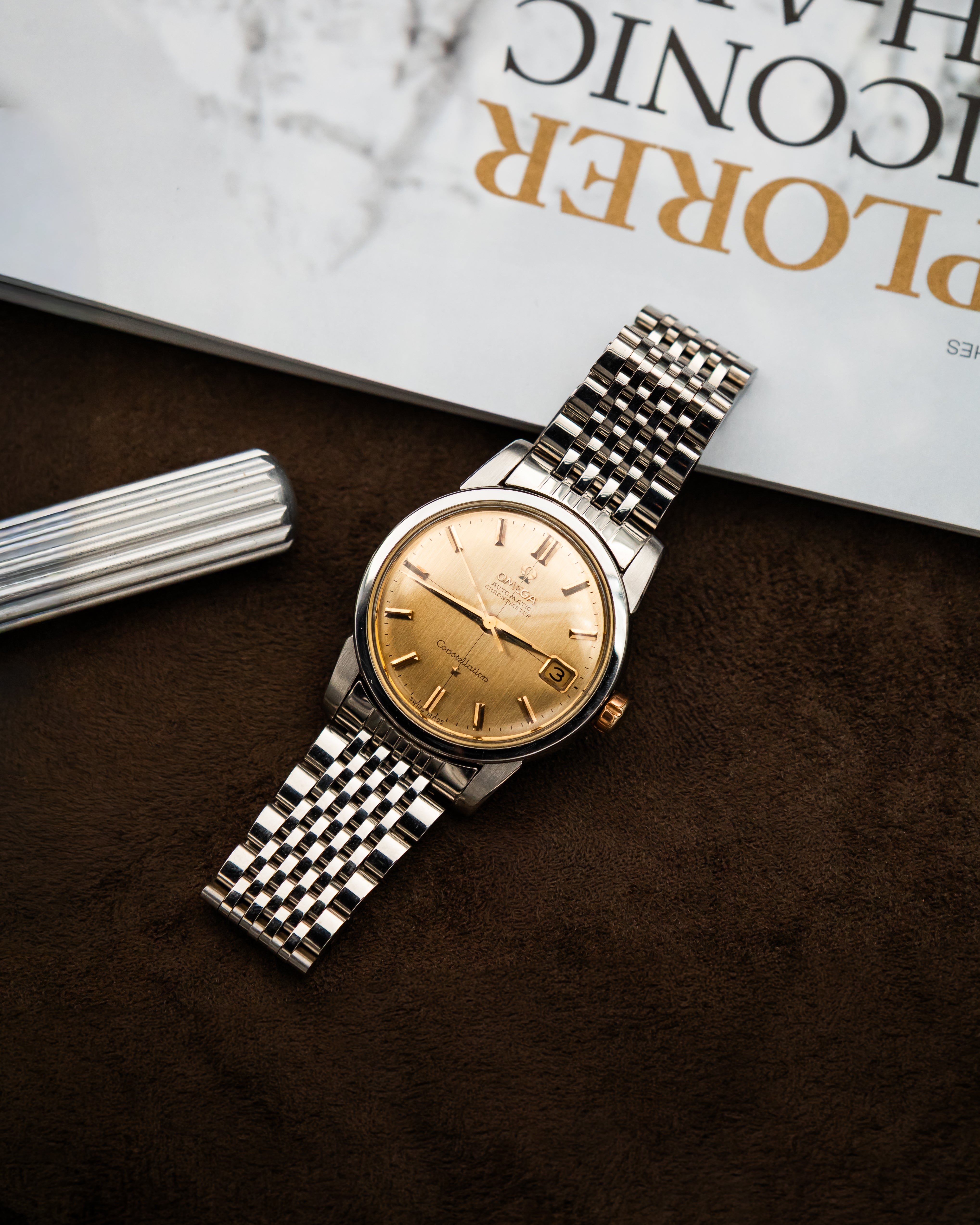 Omega Constellation Automatic - Gold Brushed Dial