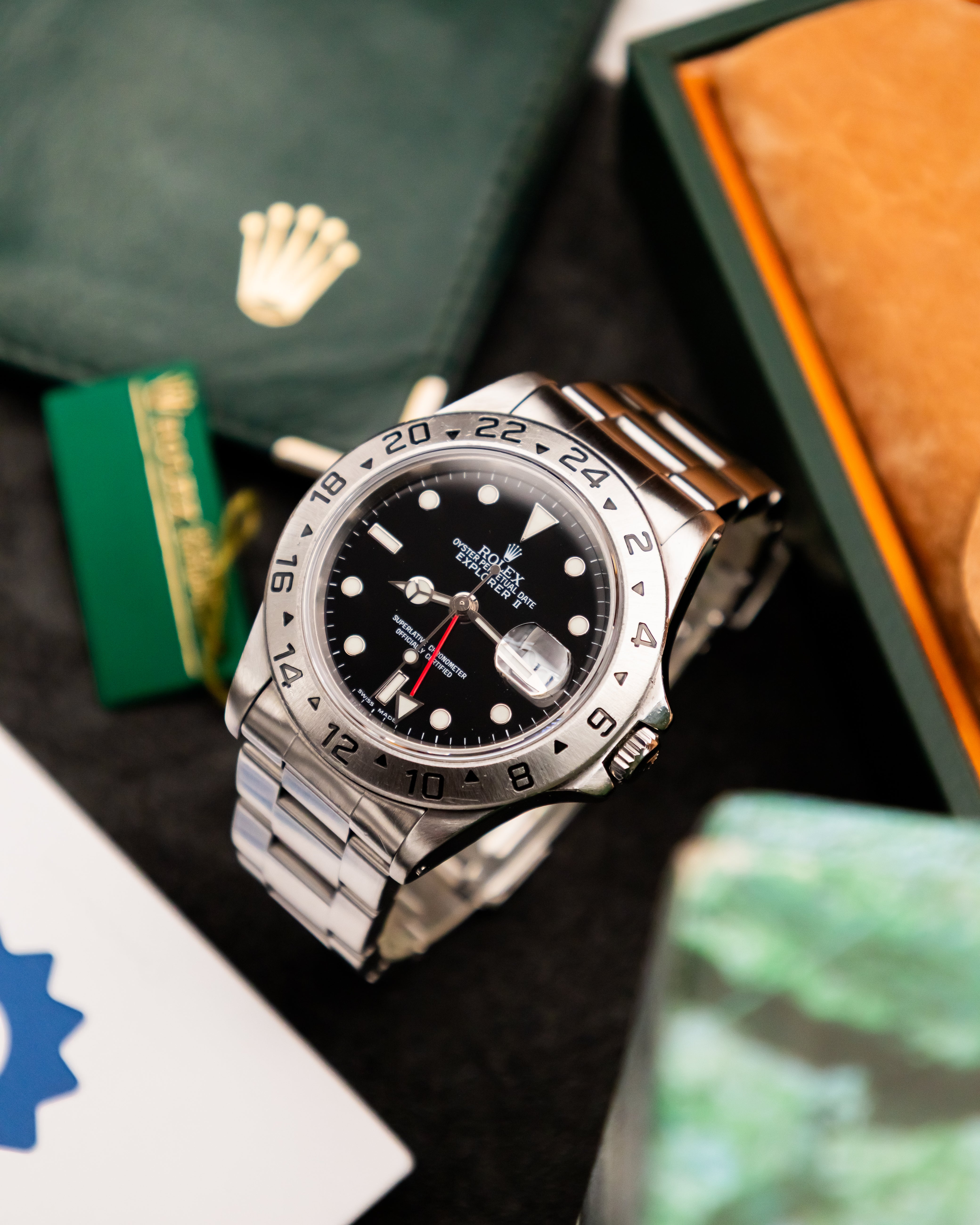 Rolex 16570 Explorer II - Black Dial