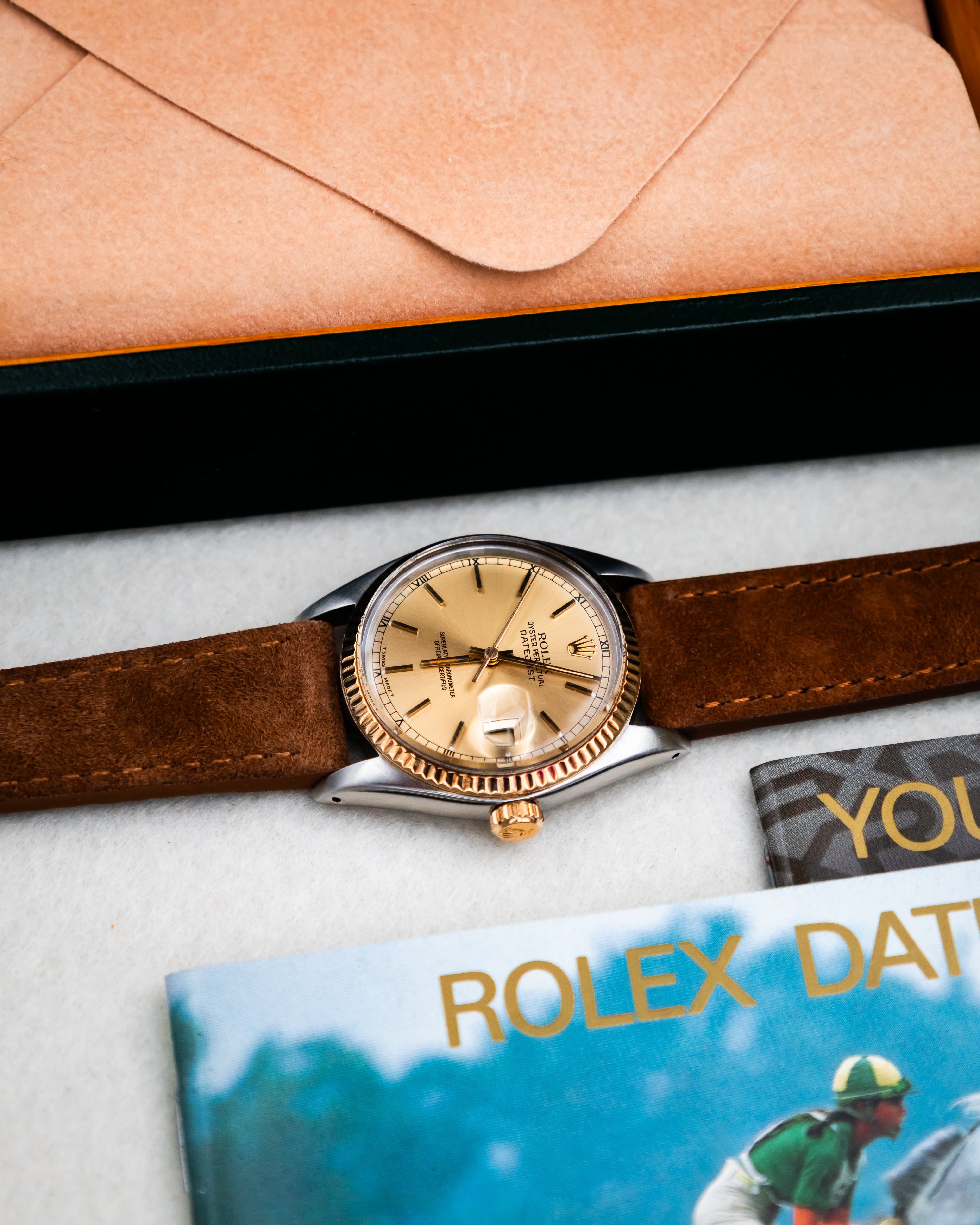 Rolex 16013 Perpetual Datejust - Gold Roman Dial