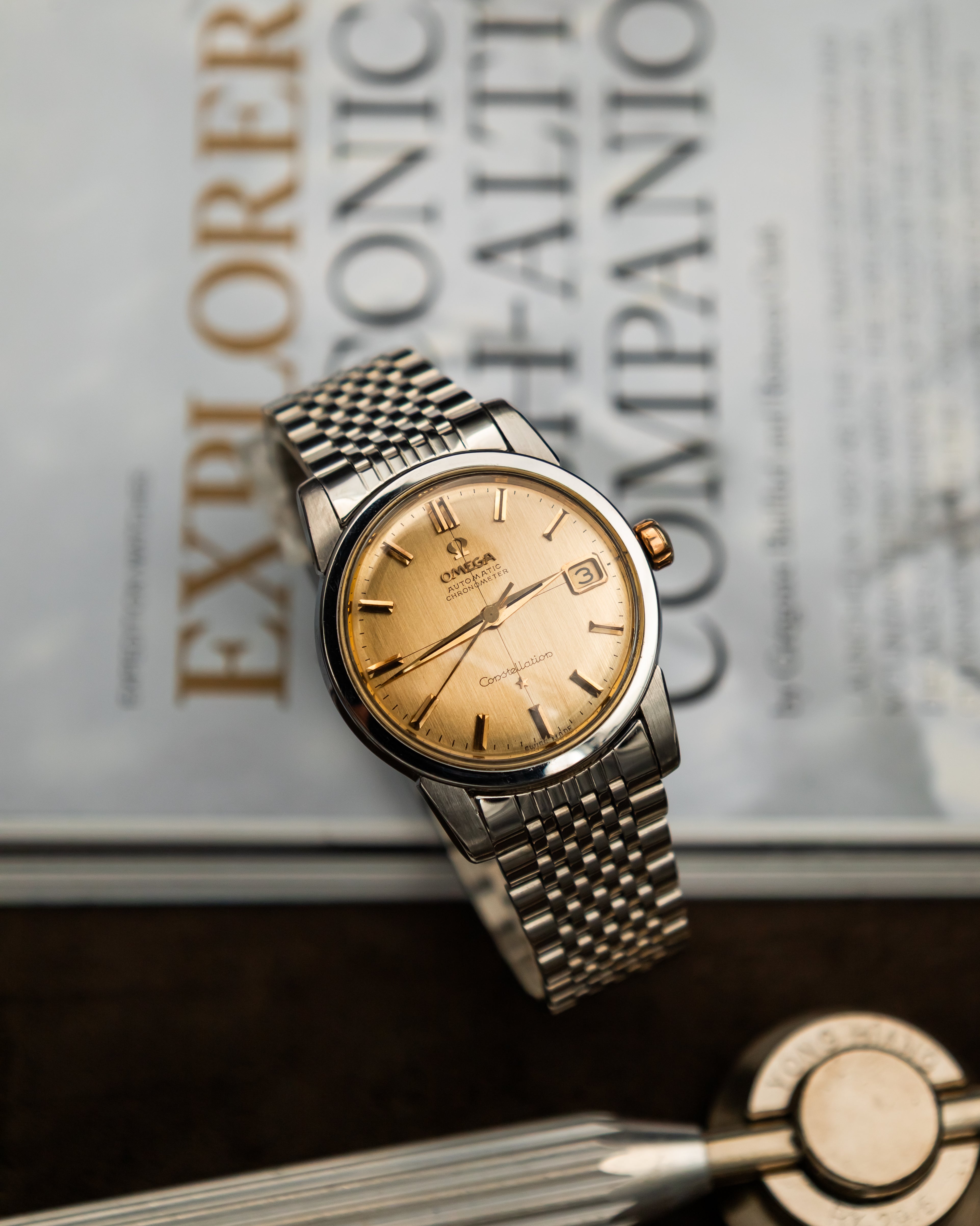 Omega Constellation Automatic - Gold Brushed Dial
