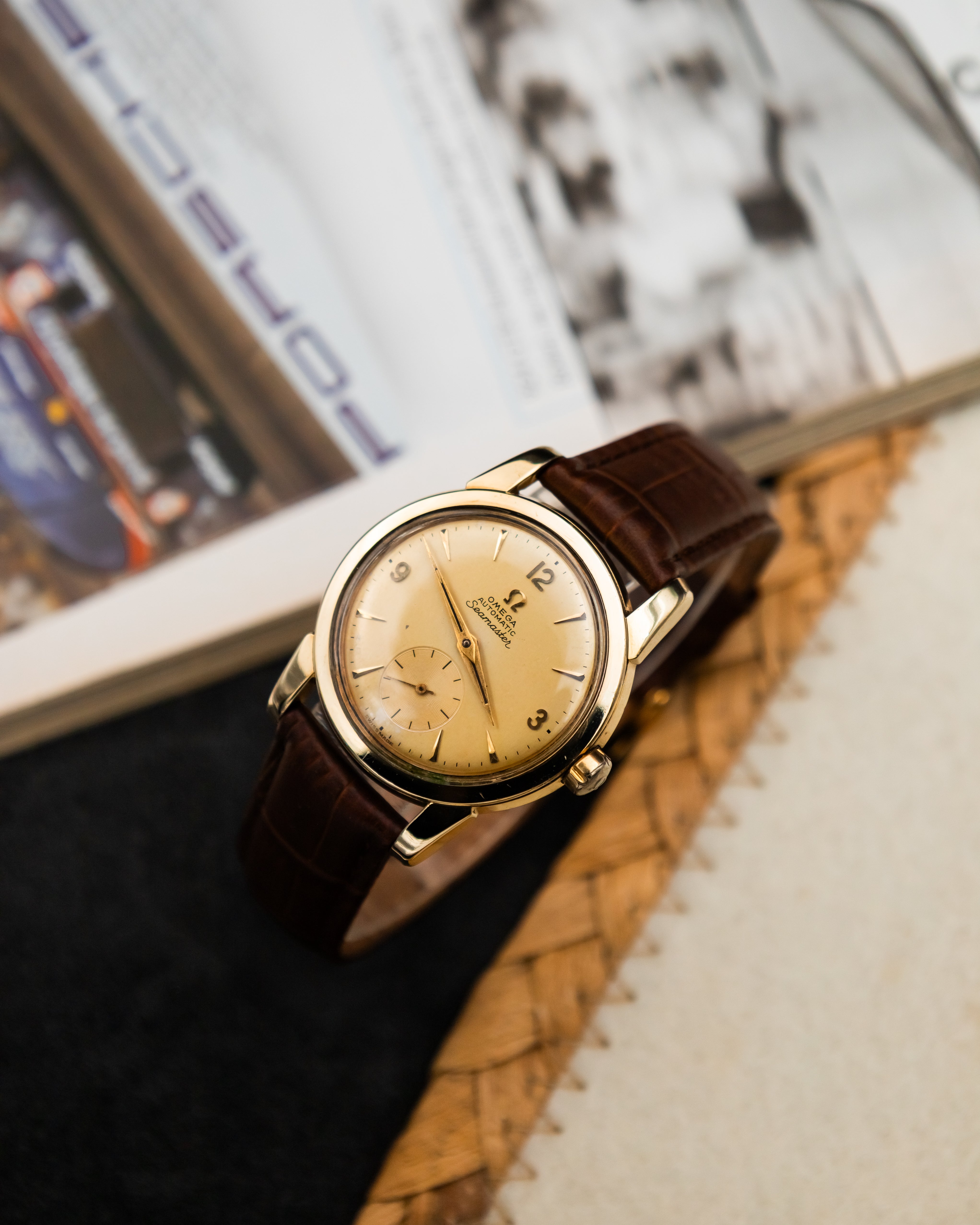 Omega 2848-1 Seamaster Sub-Second - Champagne Dial