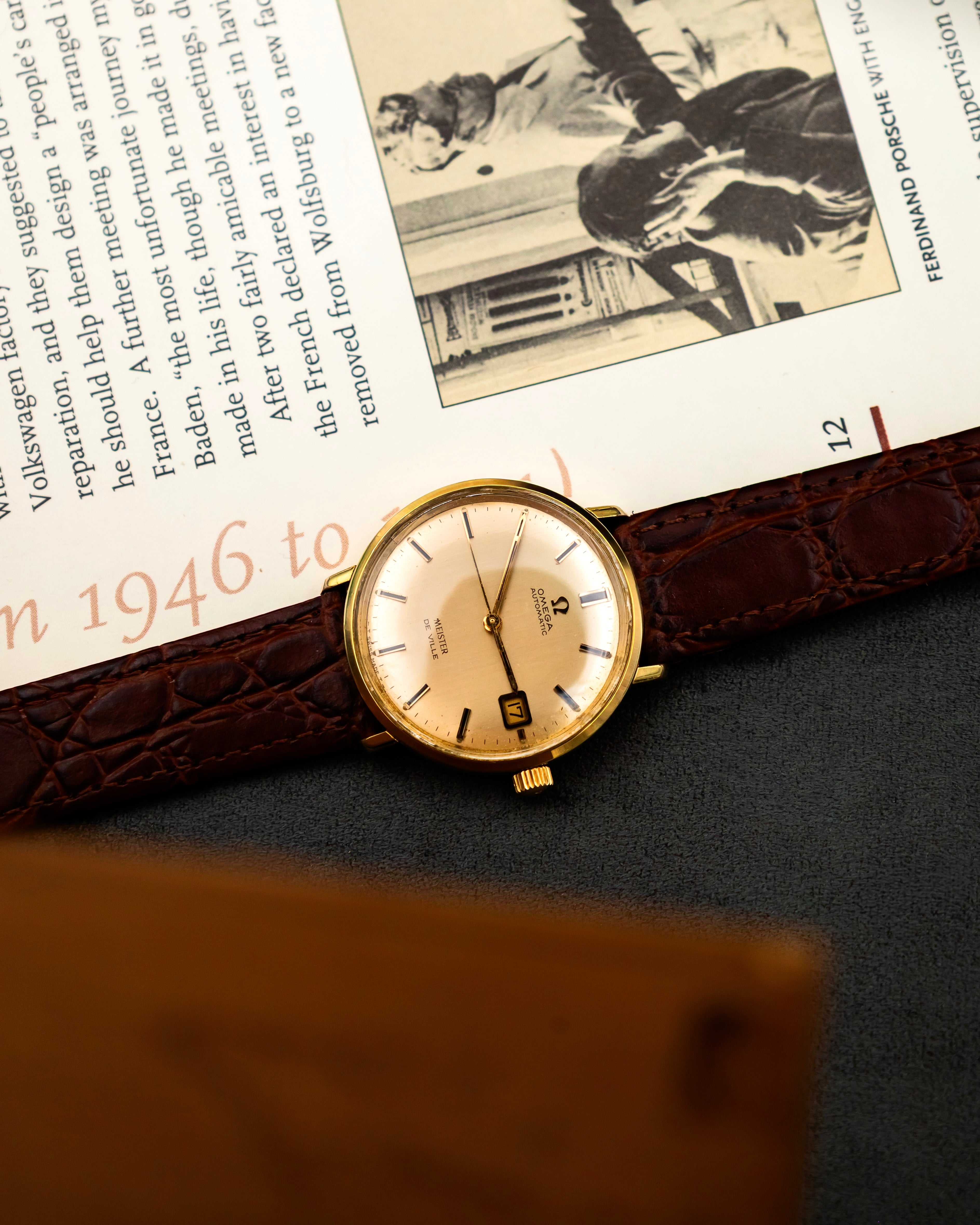 Omega 166.033 Meister De Ville - Gold dial