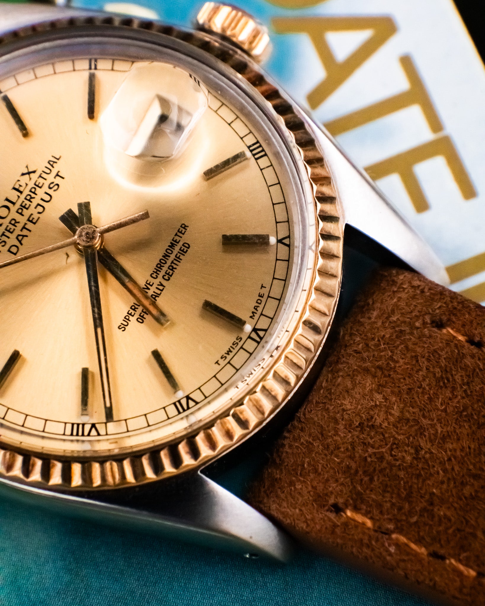 Rolex 16013 Perpetual Datejust - Gold Roman Dial