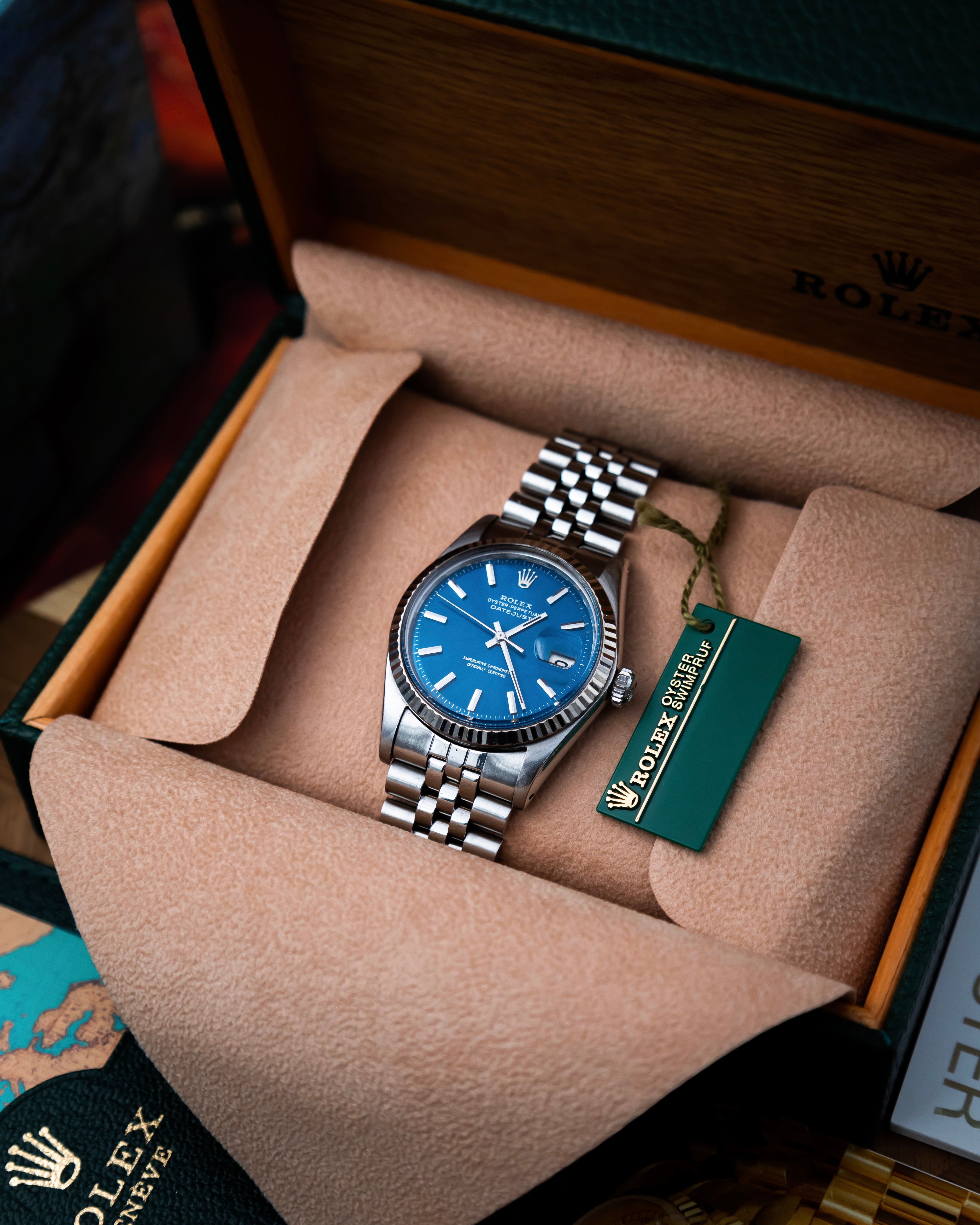Rolex 1601 Oyster Perpetual Datejust - blue dial
