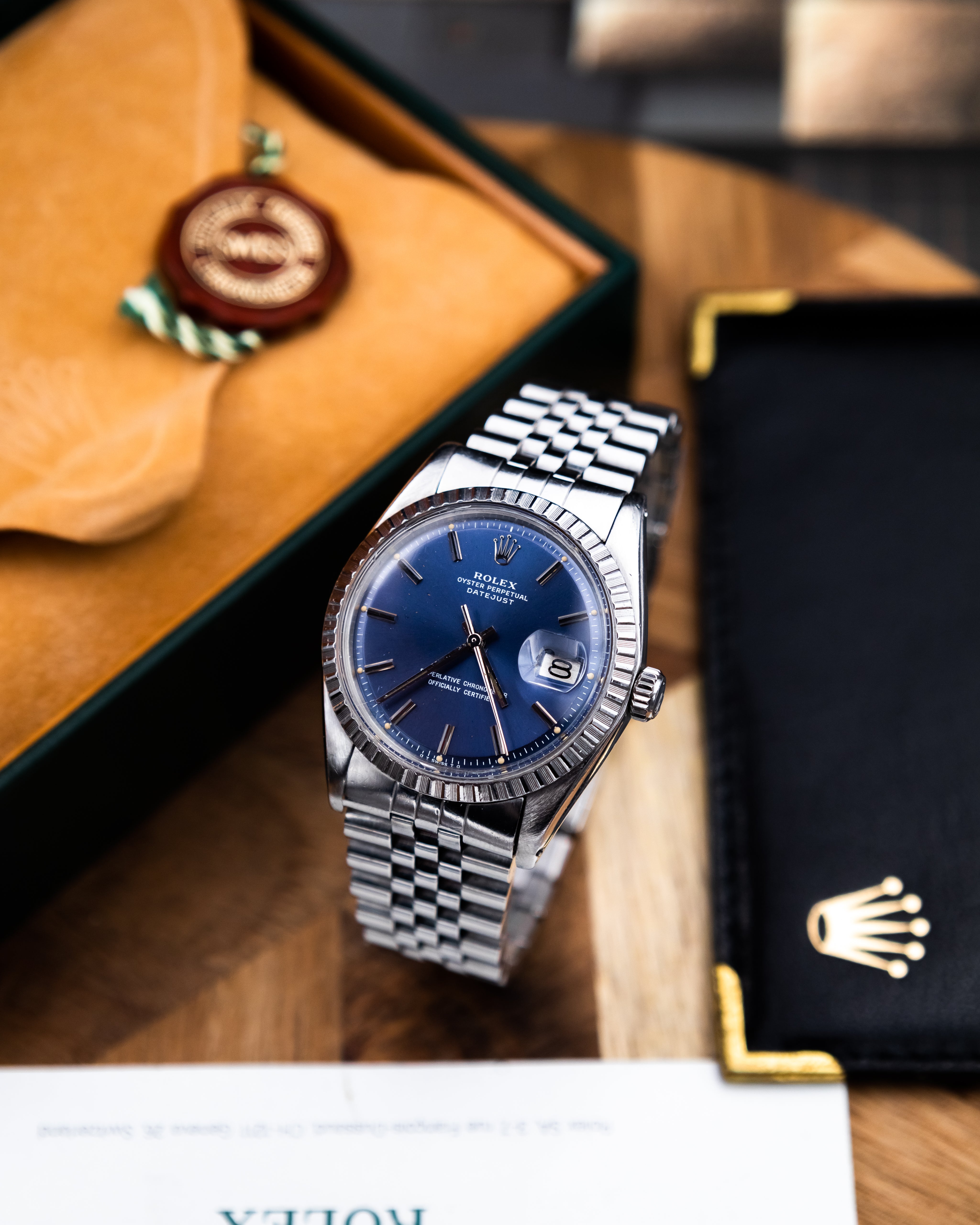 Rolex 1603 Perpetual Datejust - blue dial
