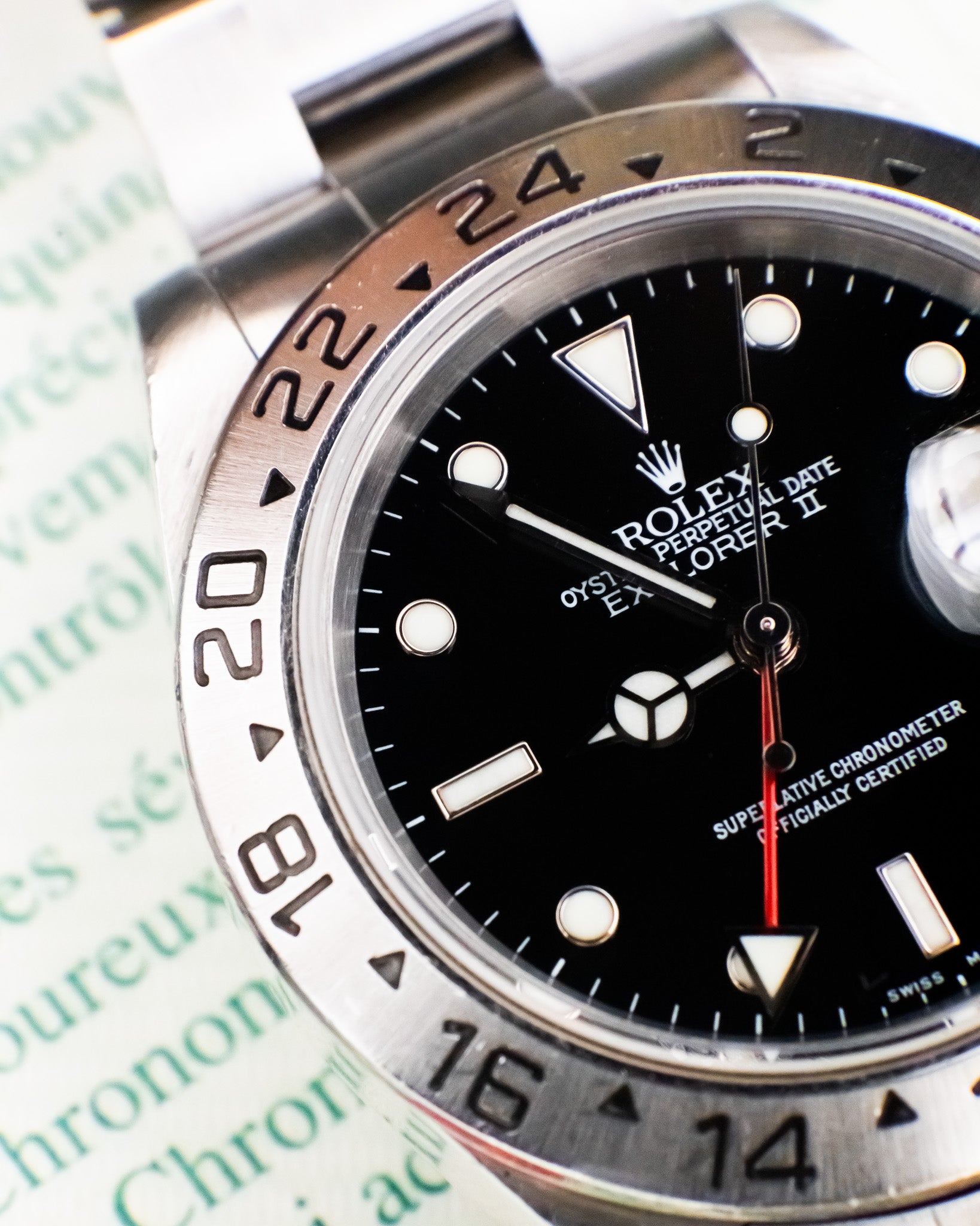 Rolex 16570 Explorer II - Black Dial