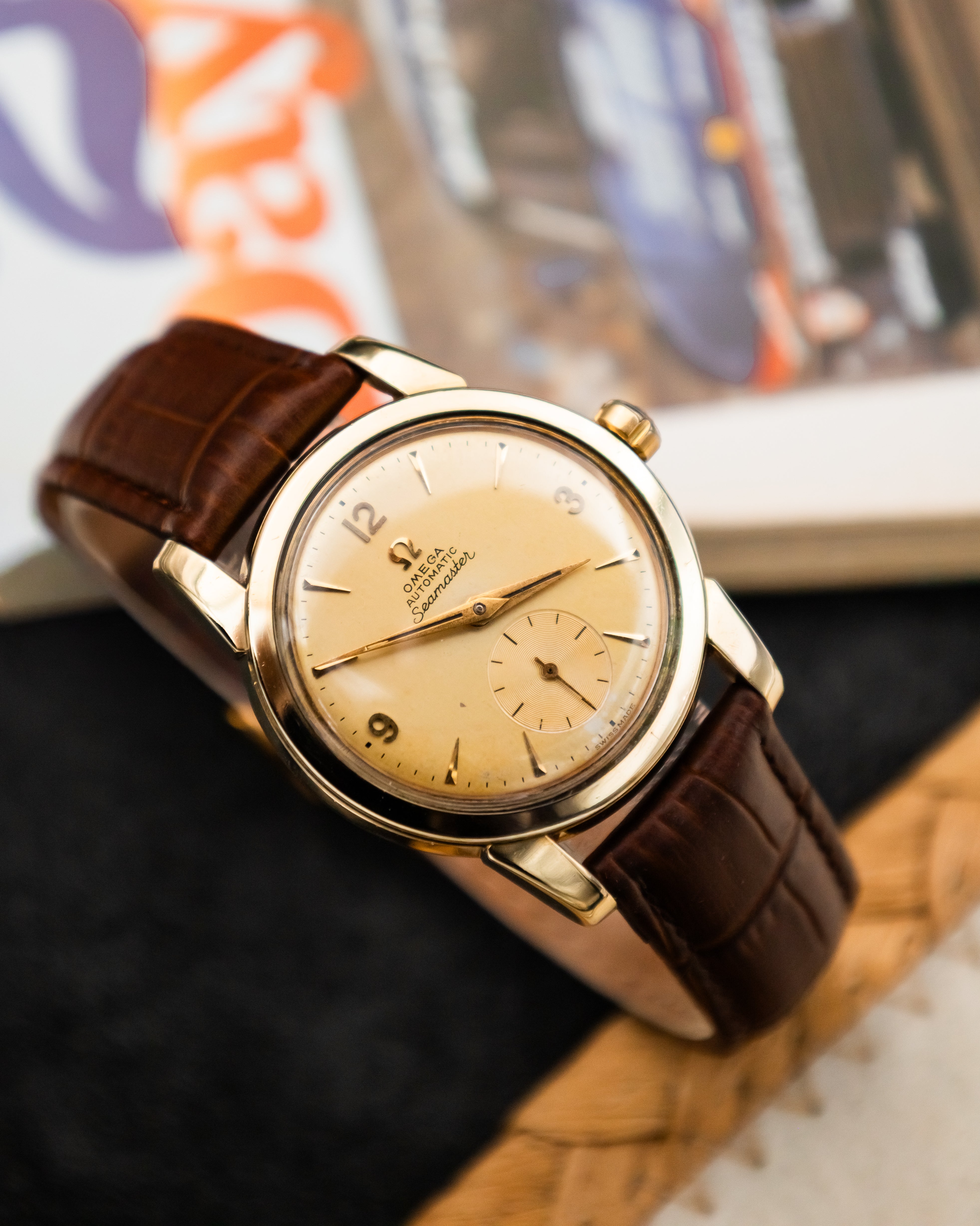Omega 2848-1 Seamaster Sub-Second - Champagne Dial