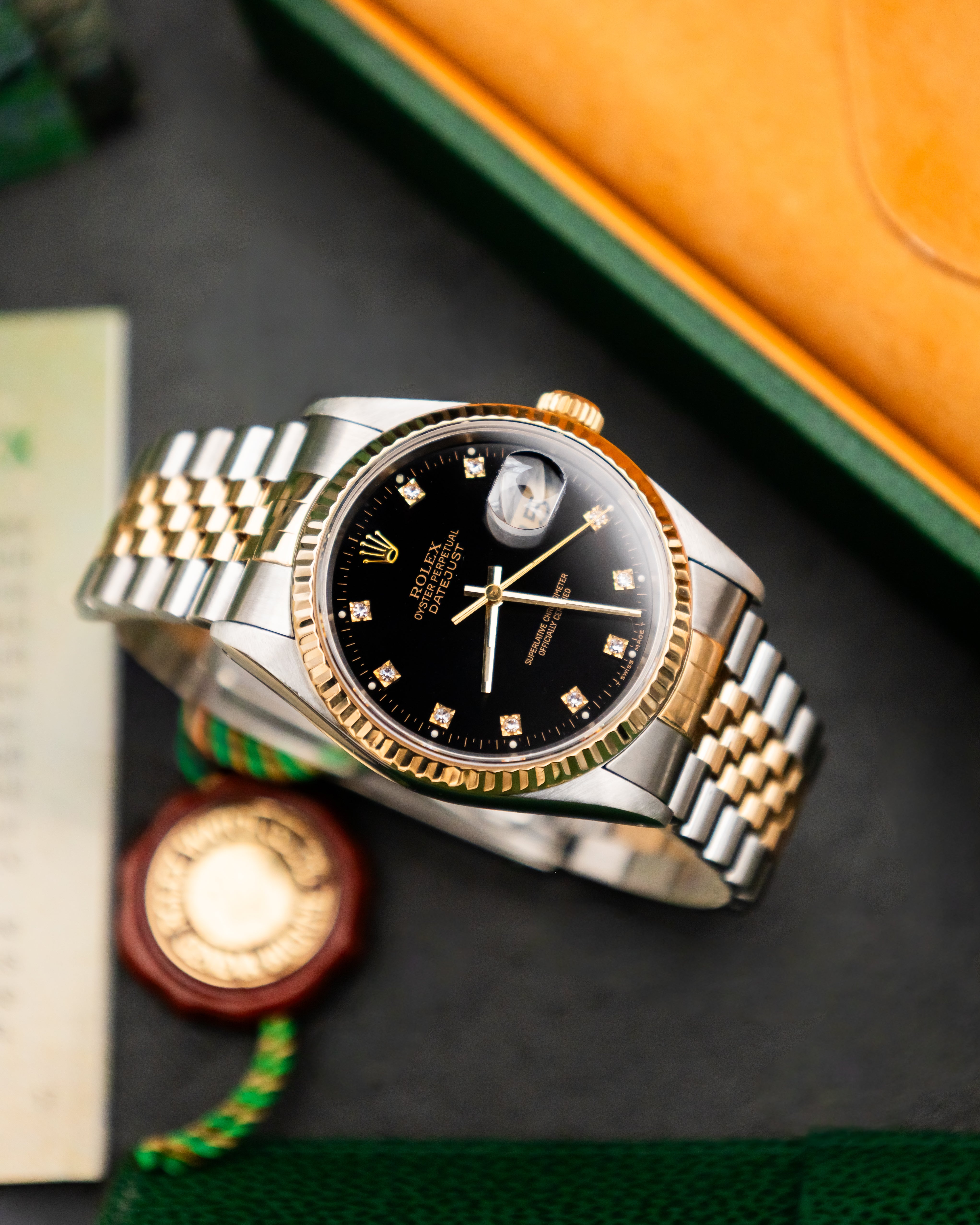 Rolex 16233 Perpetual Datejust - Factory Diamond Set Dial