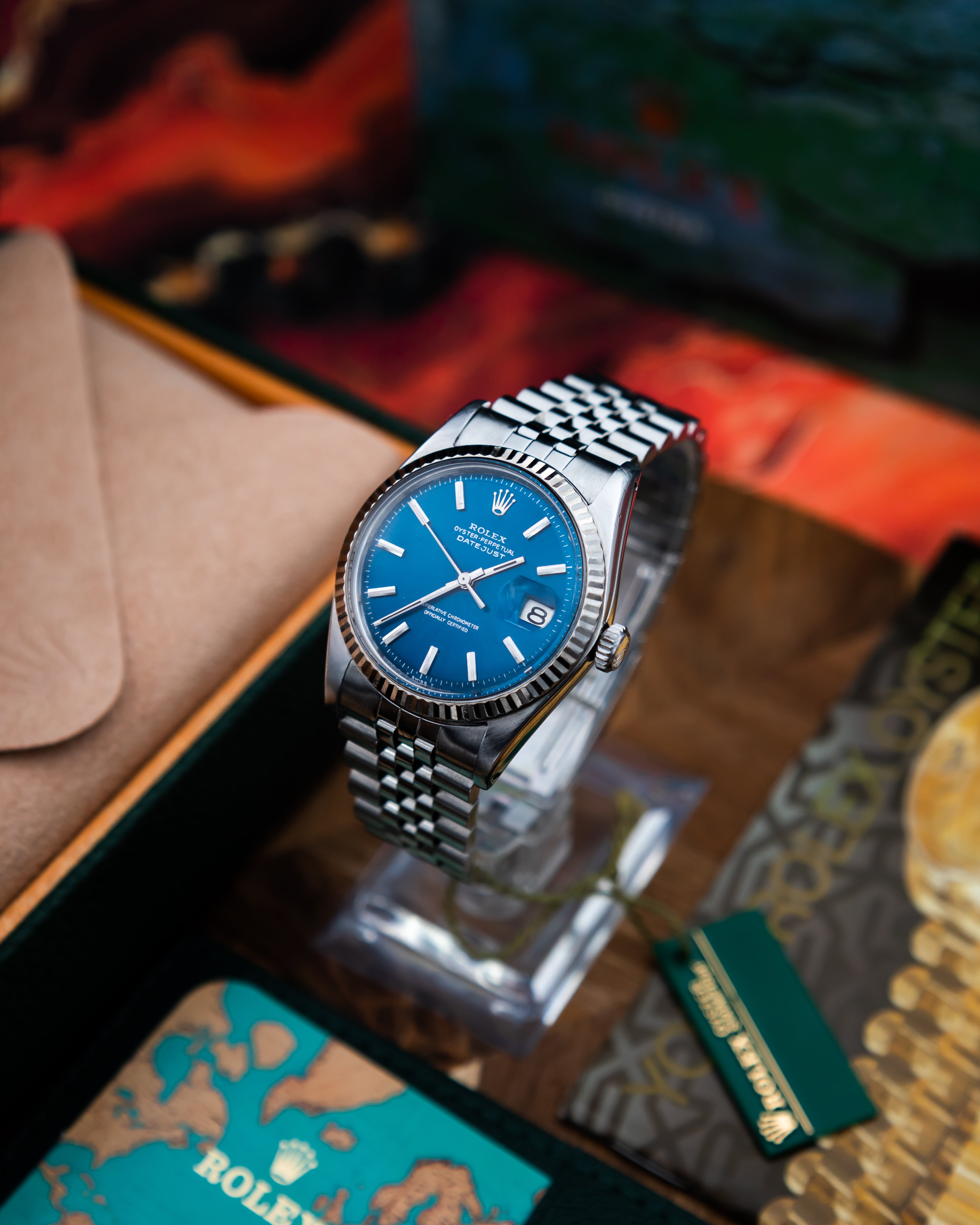 Rolex 1601 Oyster Perpetual Datejust - blue dial