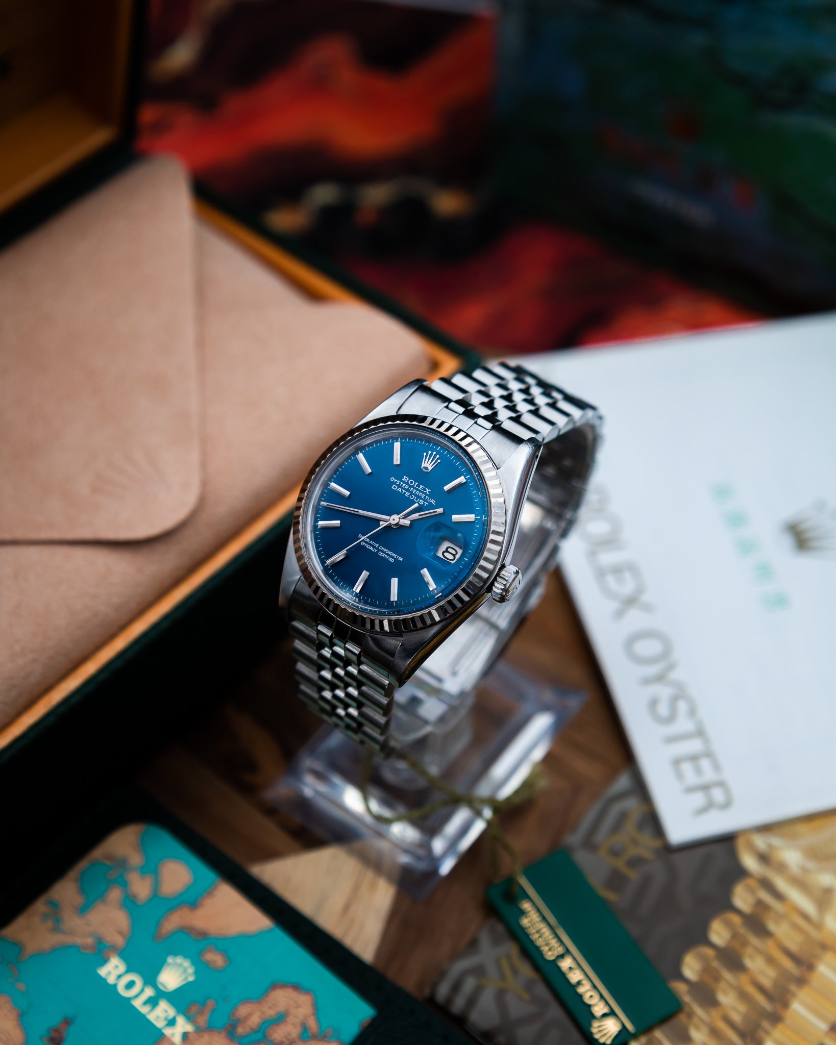 Rolex 1601 Oyster Perpetual Datejust - blue dial