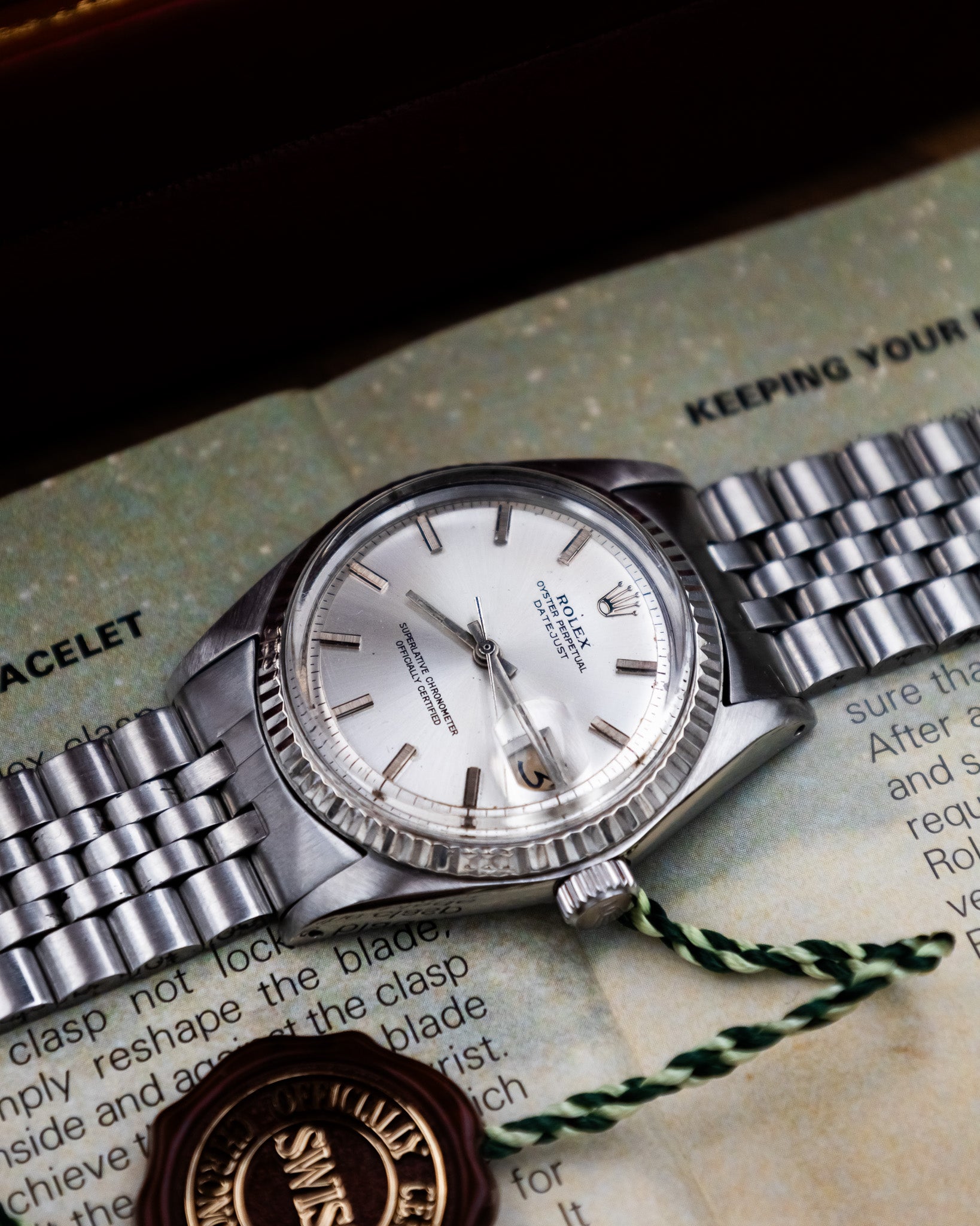 Rolex 1601 Oyster Perpetual- silver dial