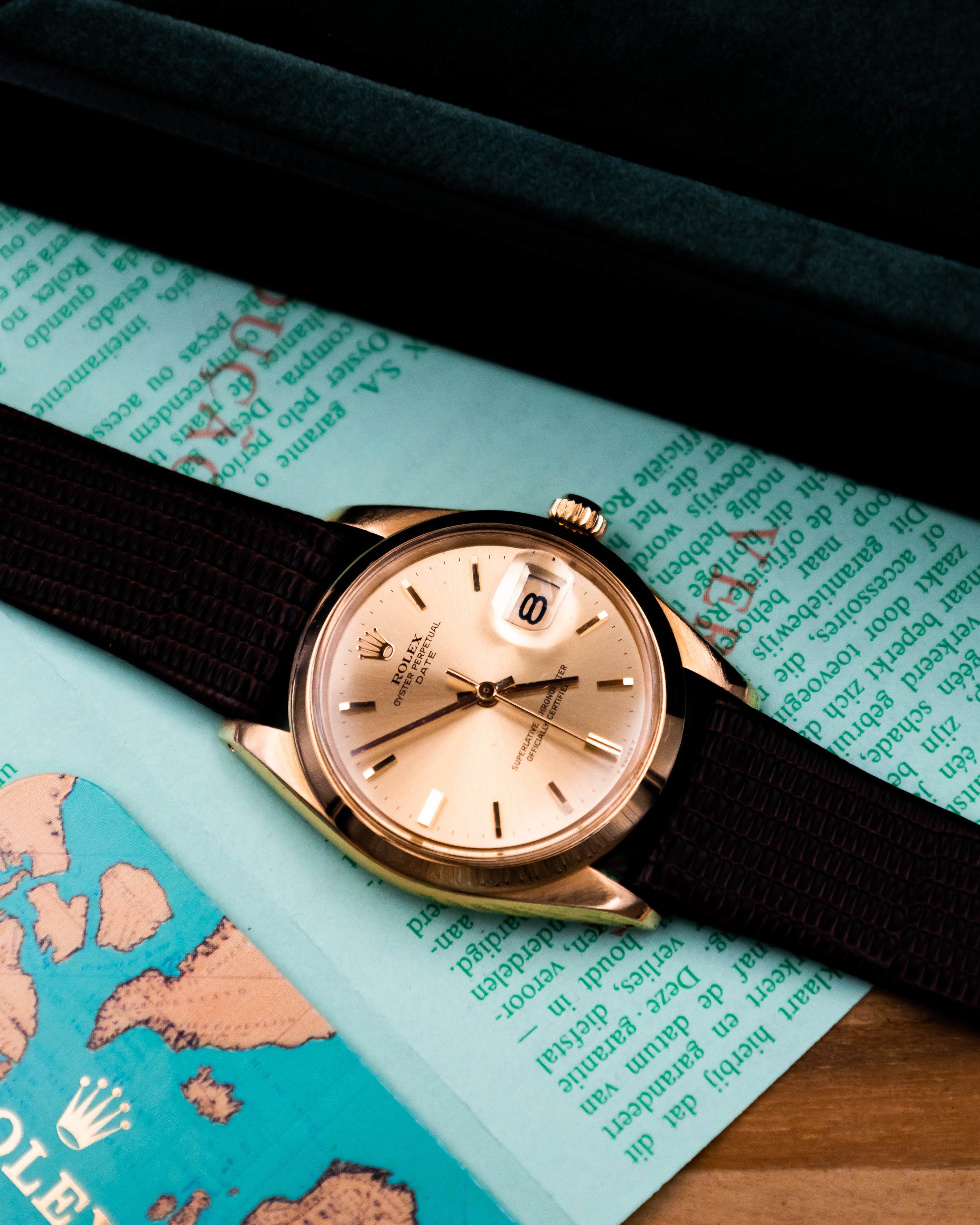Rolex 1500 Perpetual date 18k - gold dial