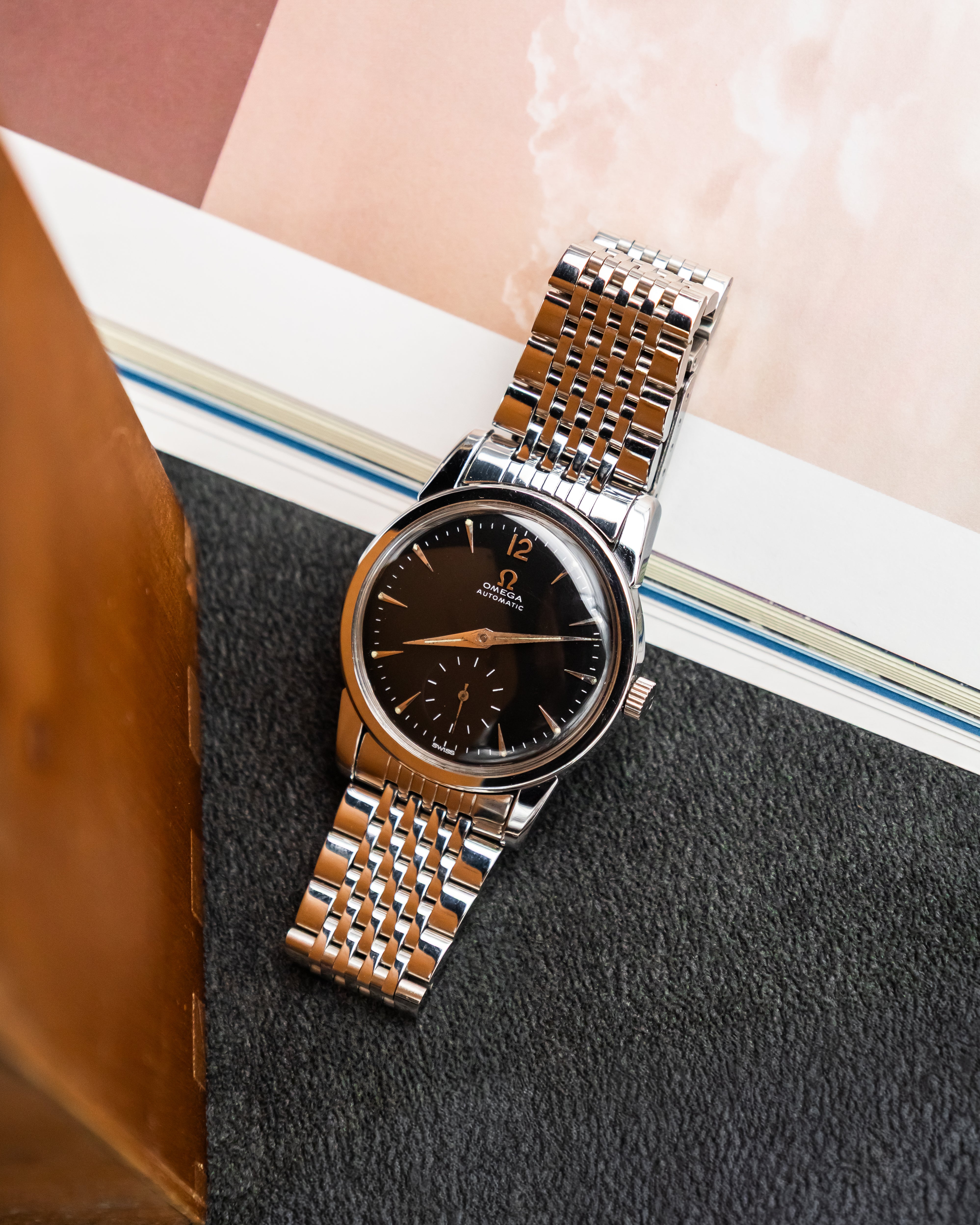 Omega 2848-1 Seamaster Sub-Second - Black Dial
