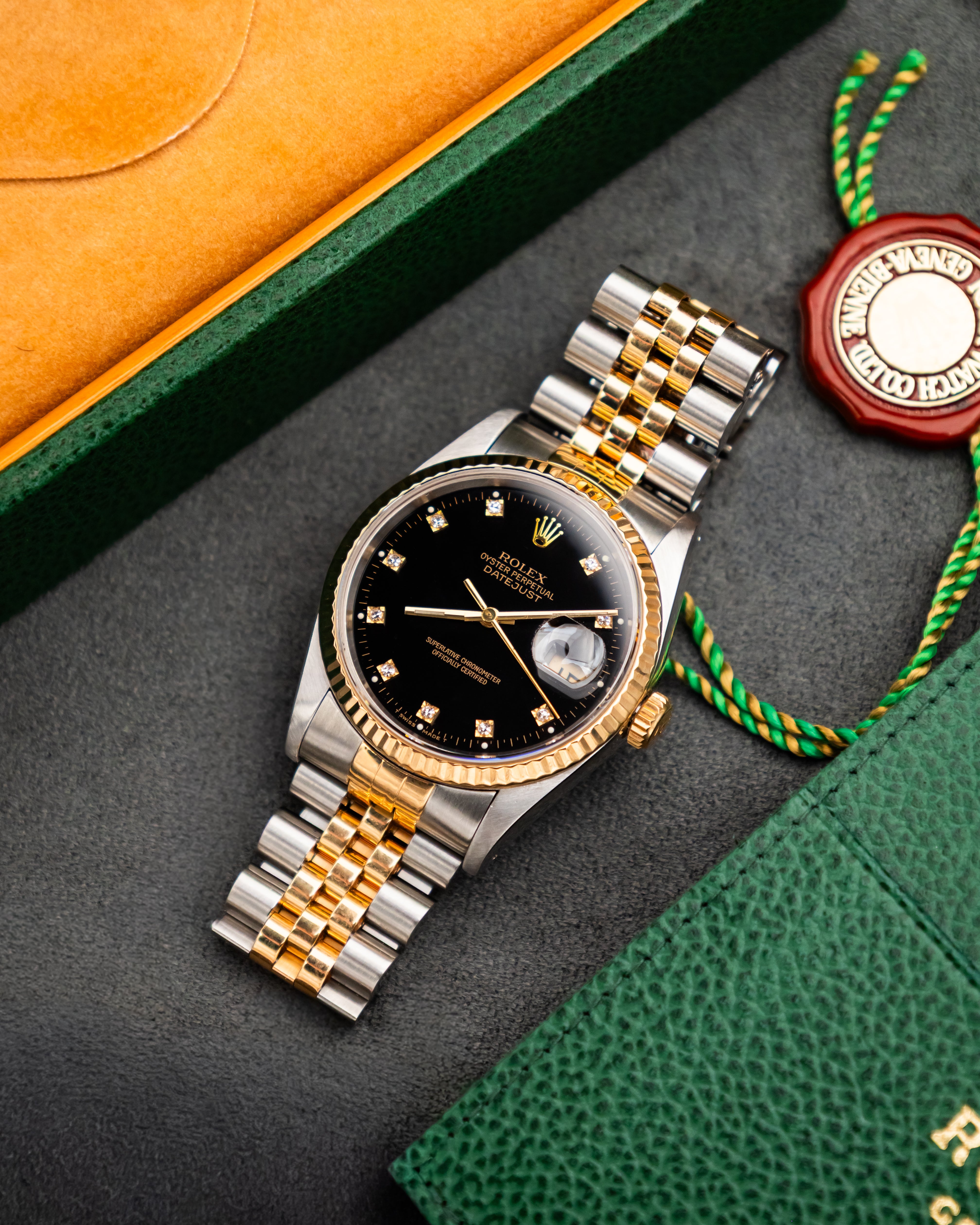 Rolex 16233 Perpetual Datejust - Factory Diamond Set Dial