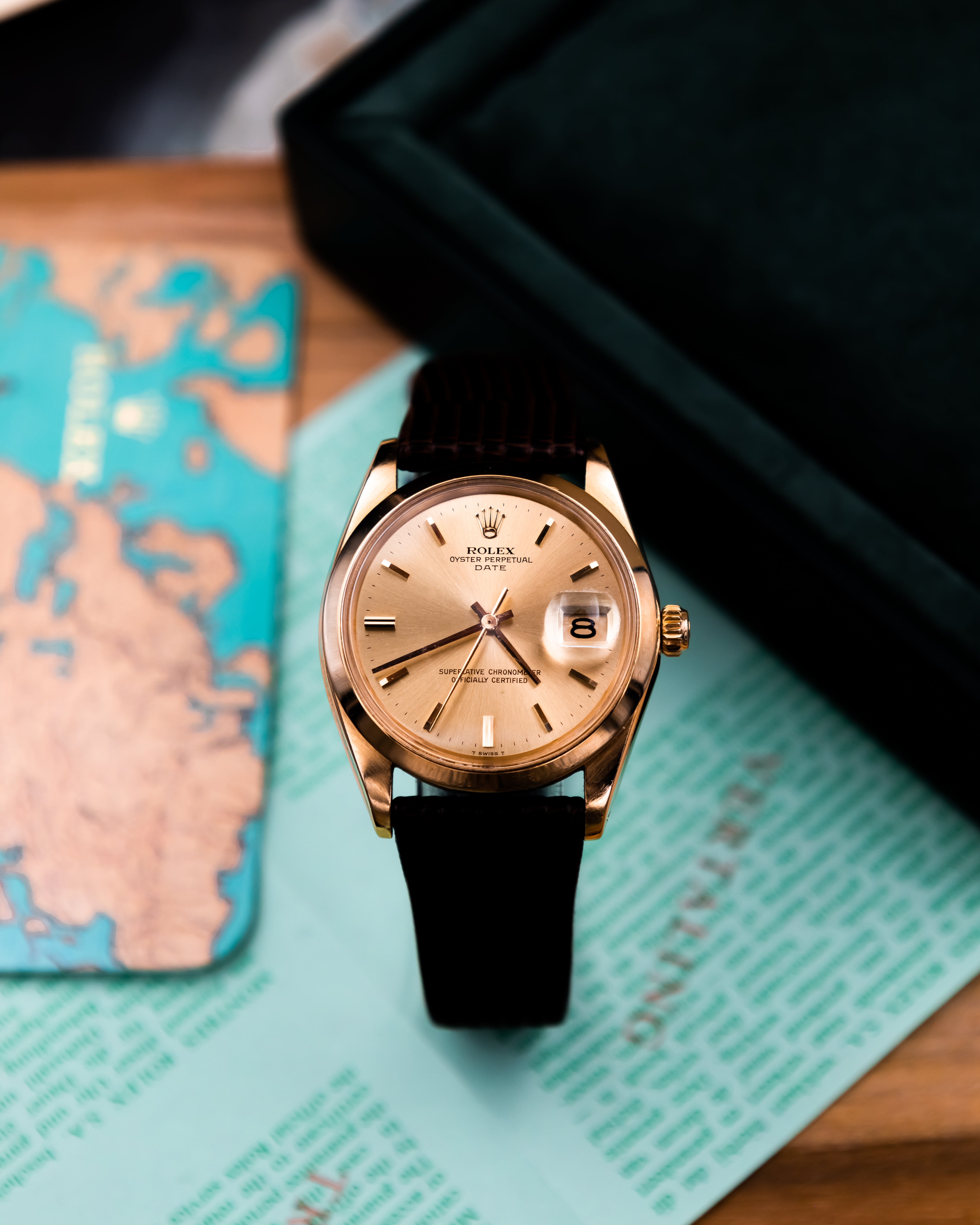 Rolex 1500 Perpetual date 18k - gold dial