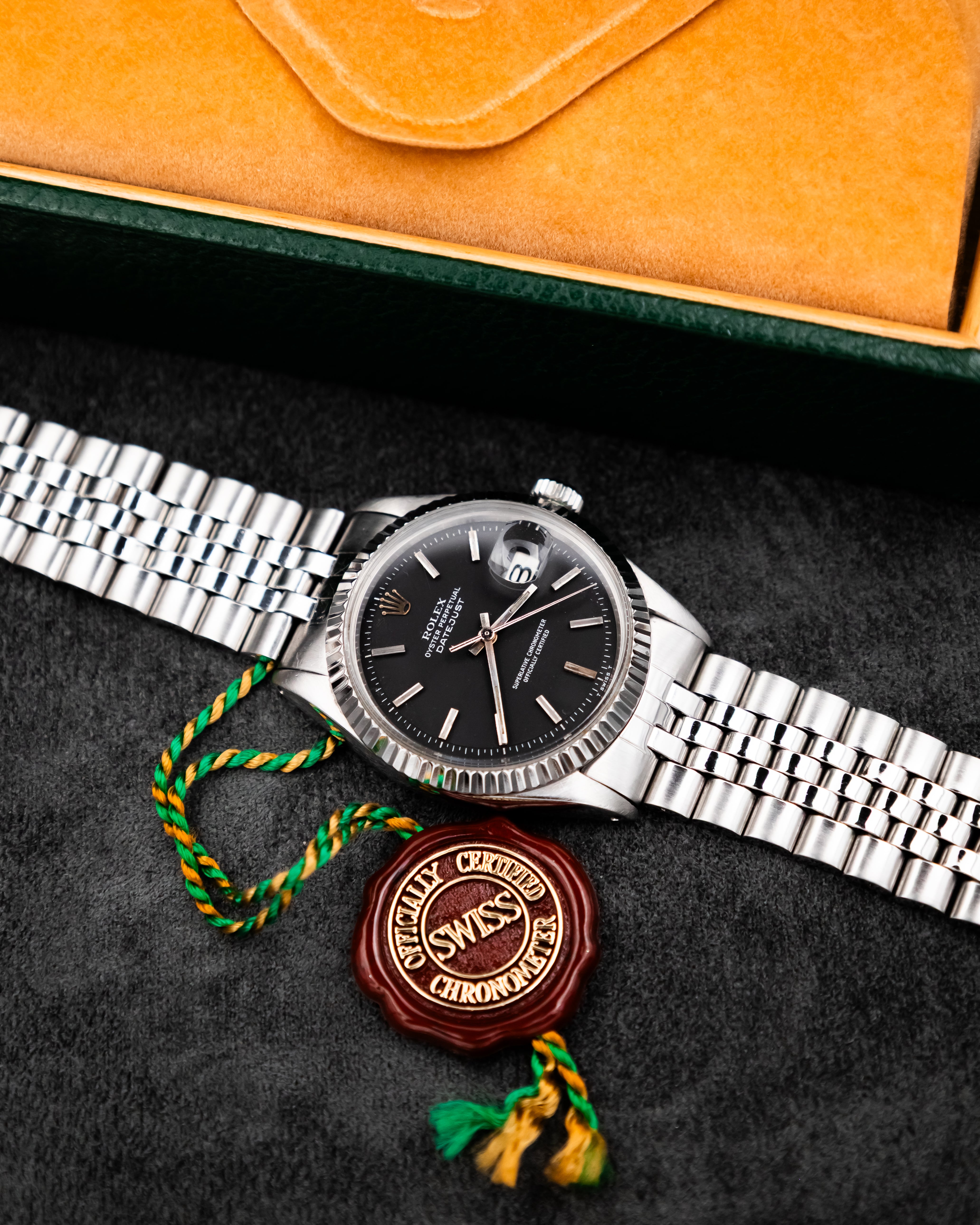 Rolex 1603 Perpetual Datejust - black dial