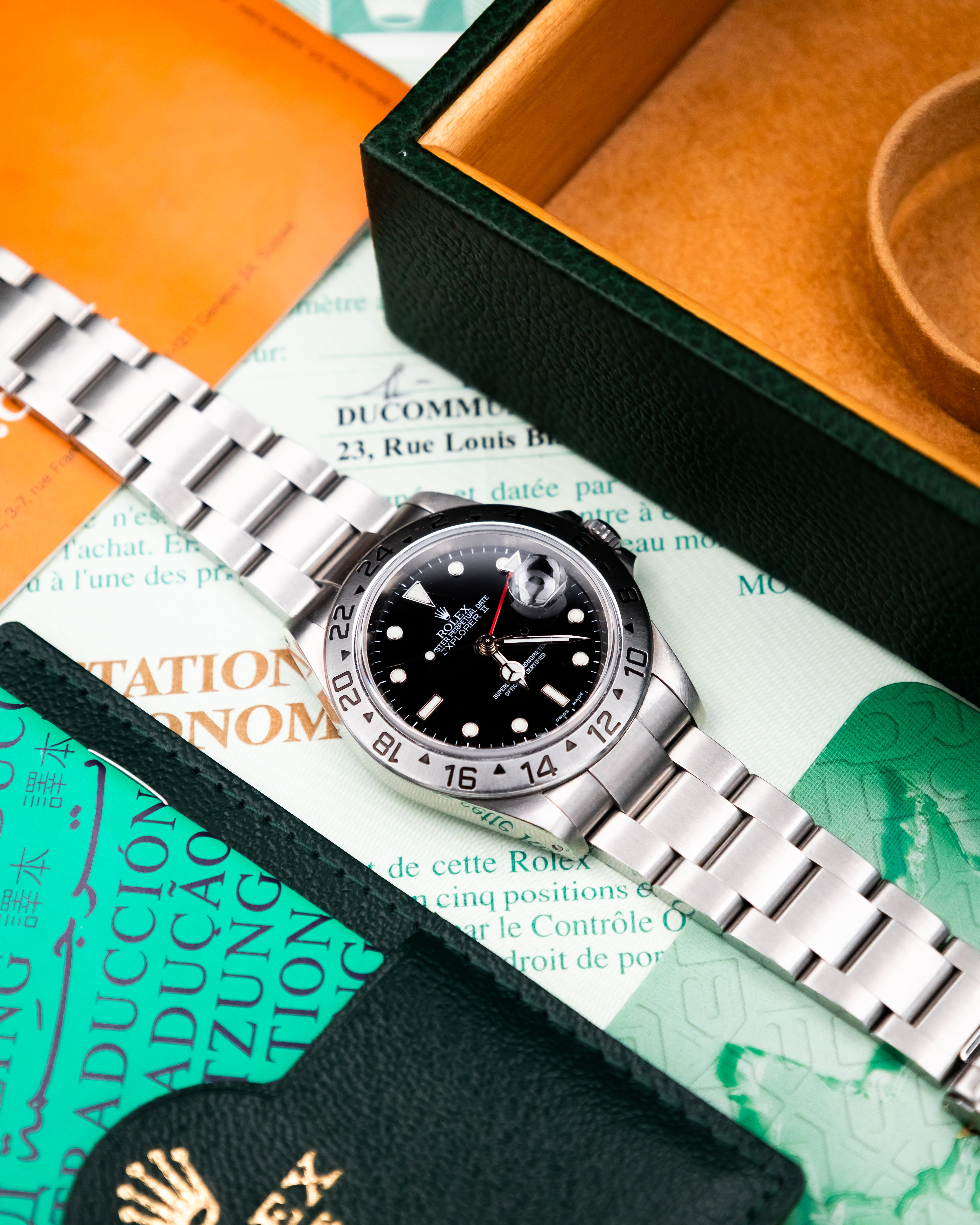 Rolex 16570 Explorer II - Black Dial