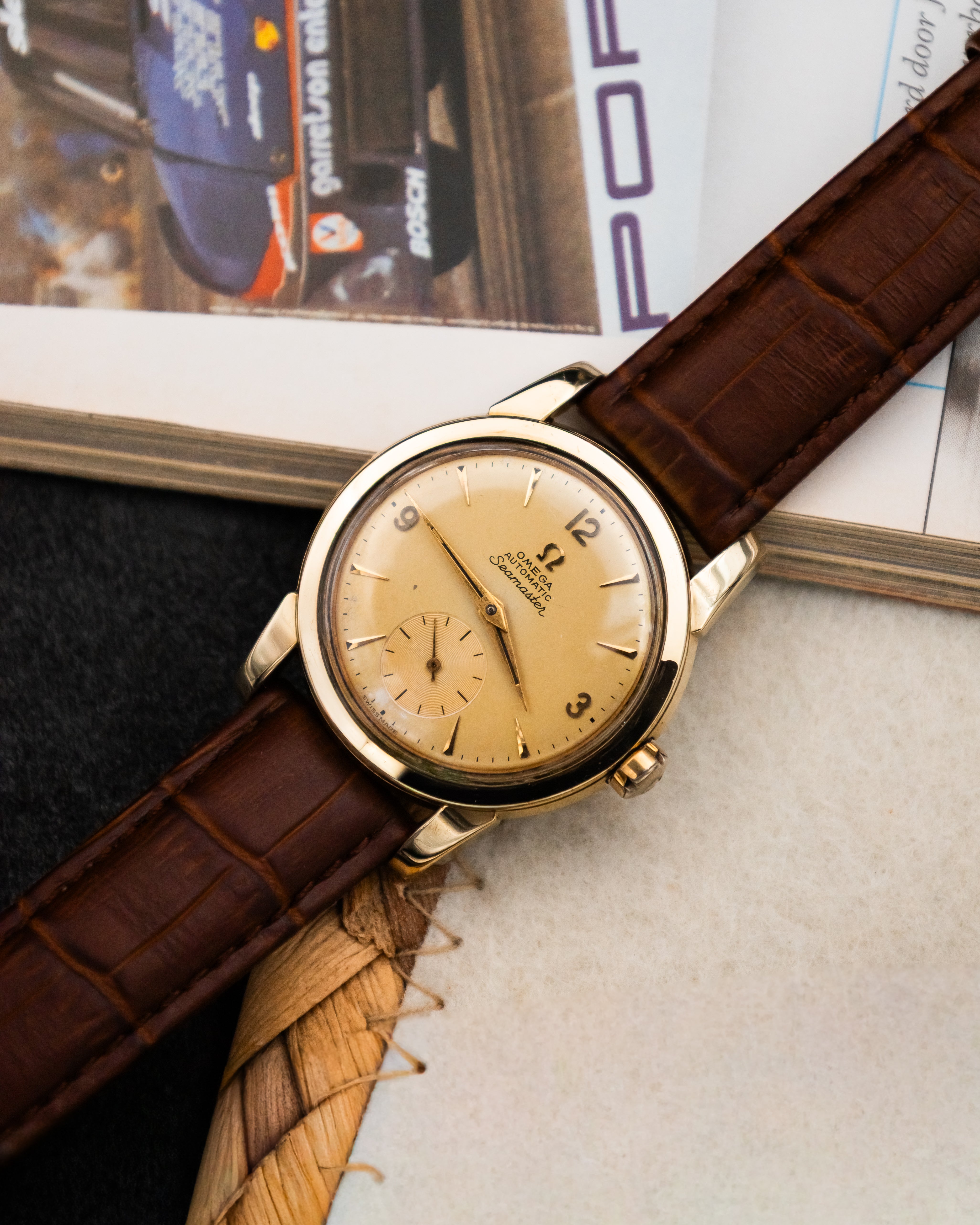 Omega 2848-1 Seamaster Sub-Second - Champagne Dial